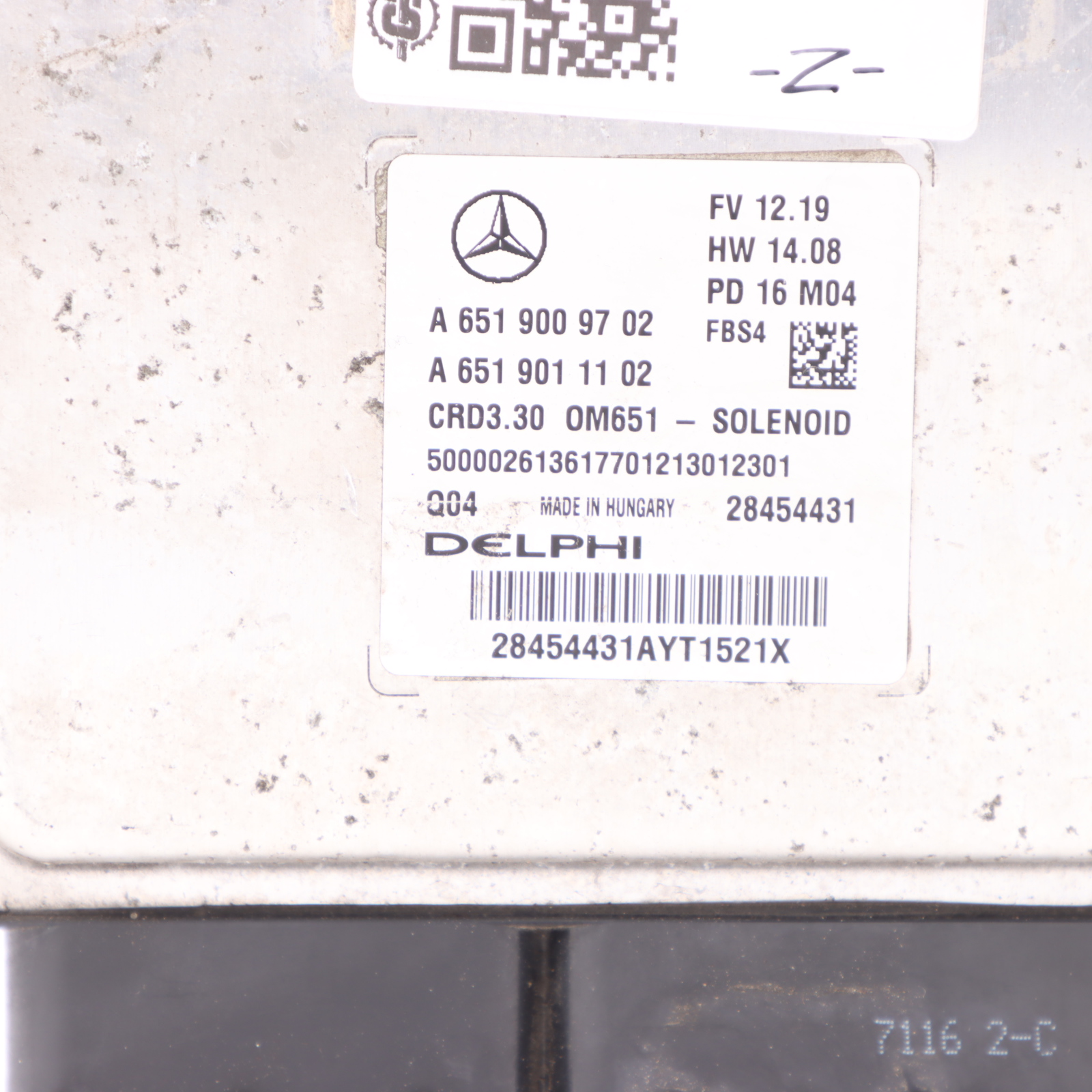 Mercedes W176 A200d 651.930 136HP Engine Unit ECU A6519009702 Automatic