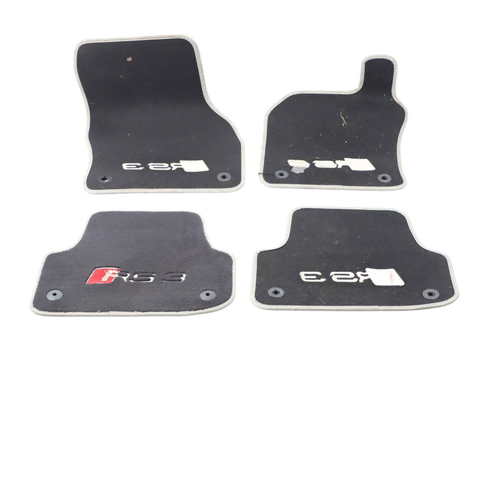 Audi RS3 8V Sportback Carpet Floor Mats Liners Set Soul Black 