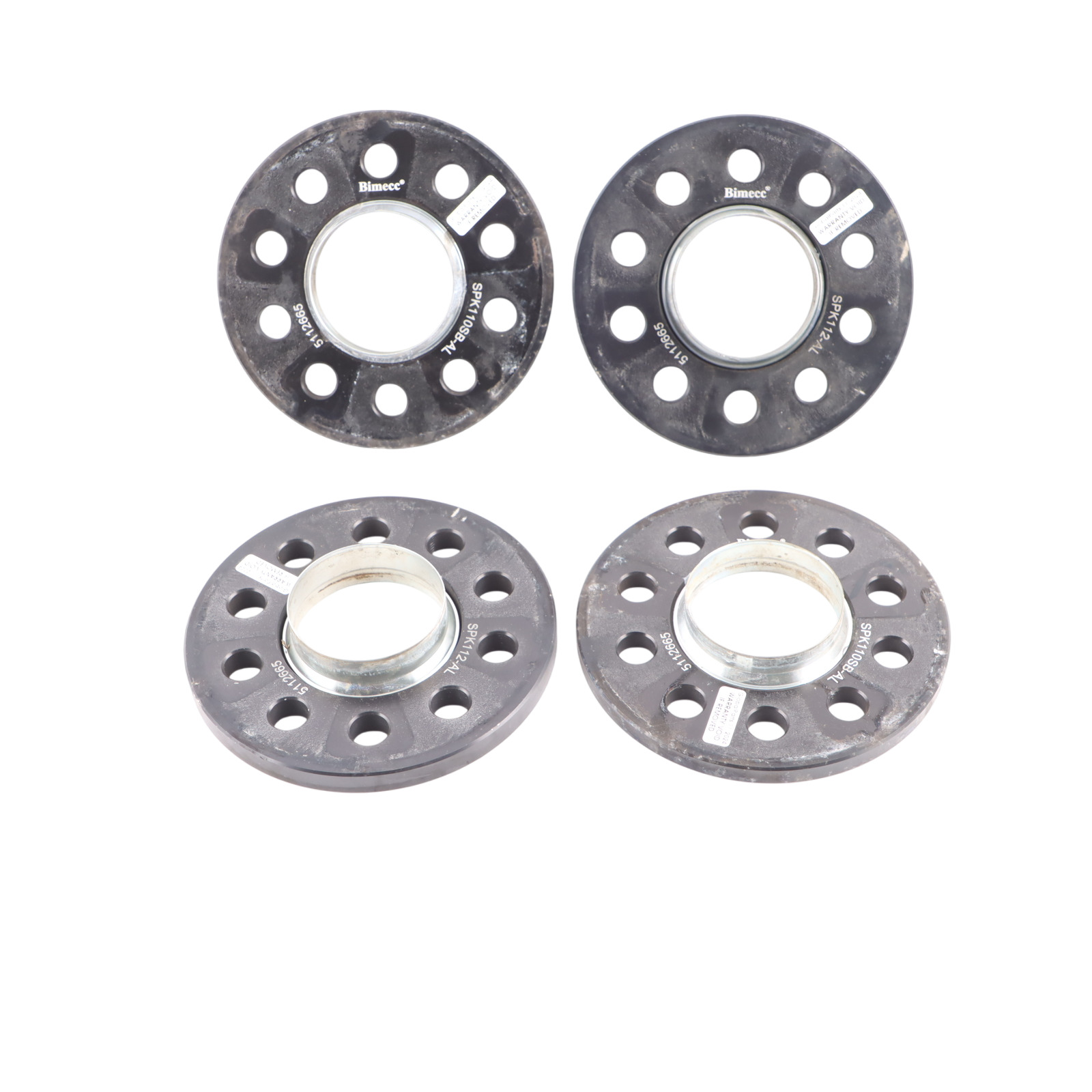 Bimecc Alloy Wheel Spacers Hubcentric Shims Audi 5x112 66.6mm 15 20mm SPK112-AL