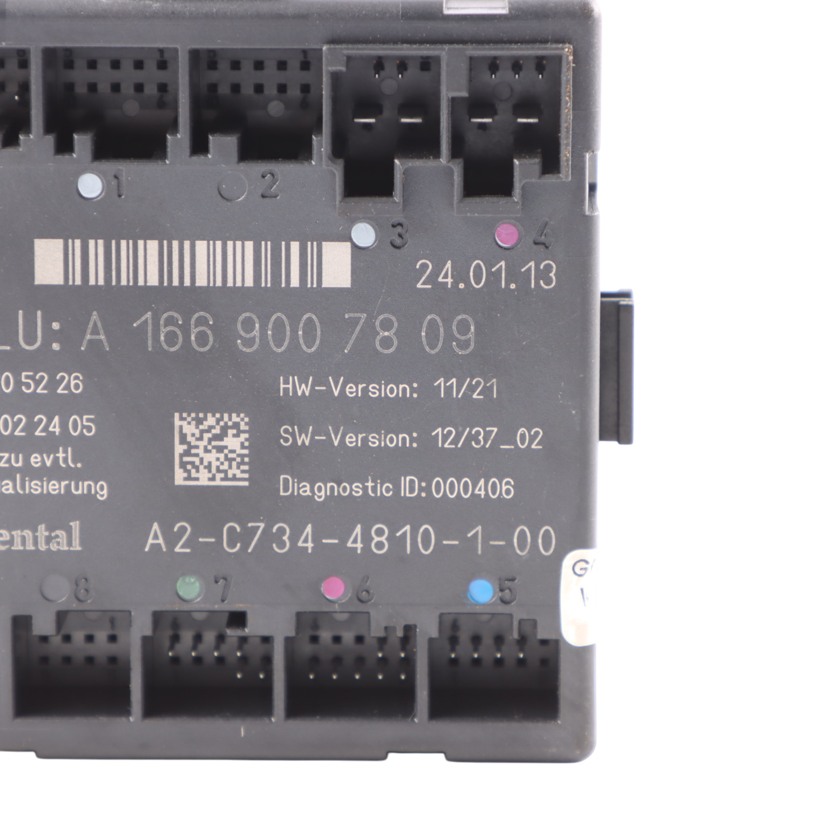 Mercedes GLE W166 Rear Door Wiring Control Module Left Unit ECU A1669007809