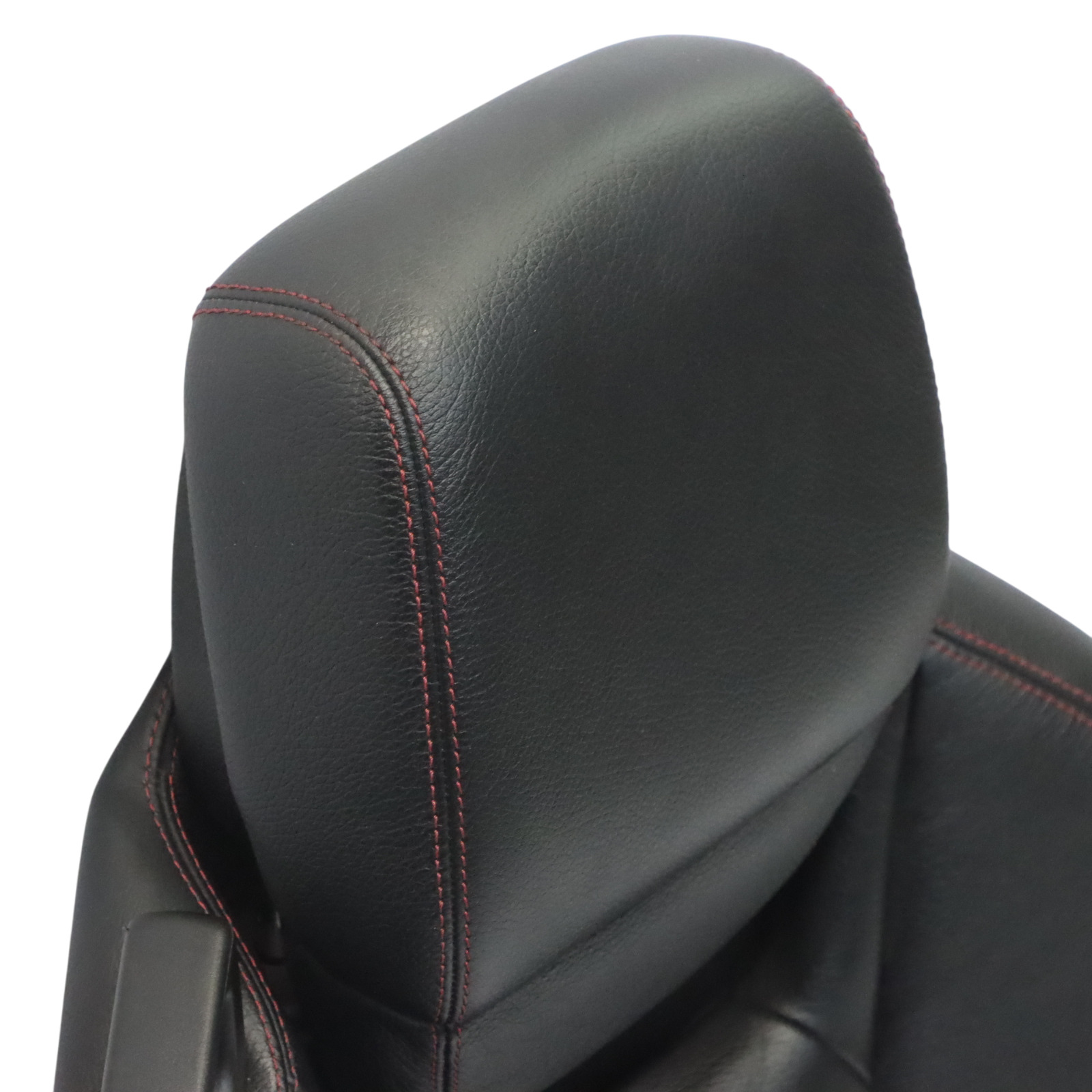 Mercedes SLK R172 Seat Backrest Front Right O/S Leather Black Red Stitching