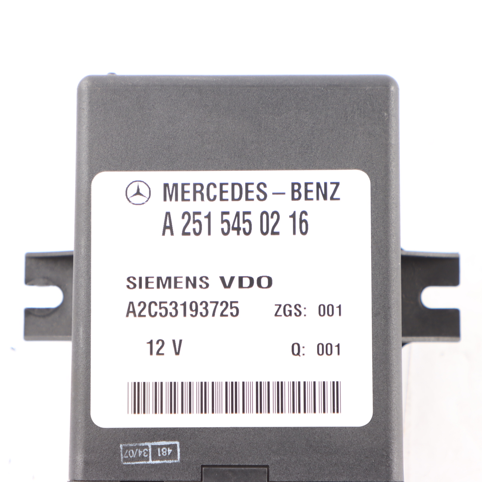 Air Suspension Module Mercedes S211 W251 Control Module Unit A2515450216