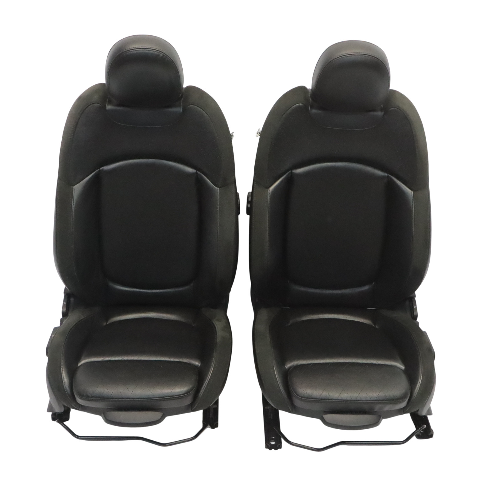 Mini F56 Heated Sport Seats Leather Cross Punch Carbon Black Set Front Rear Seat