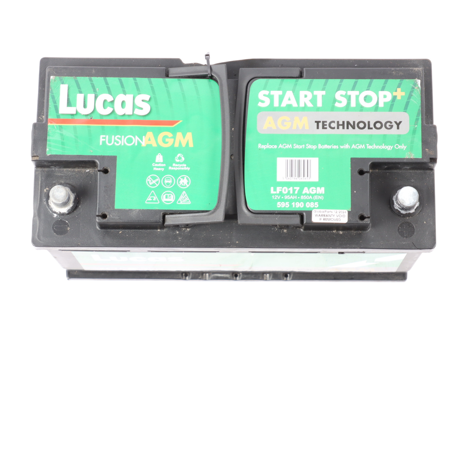 Lucas LF017 AGM Start Stop Car Battery 95Ah 850A 12V 