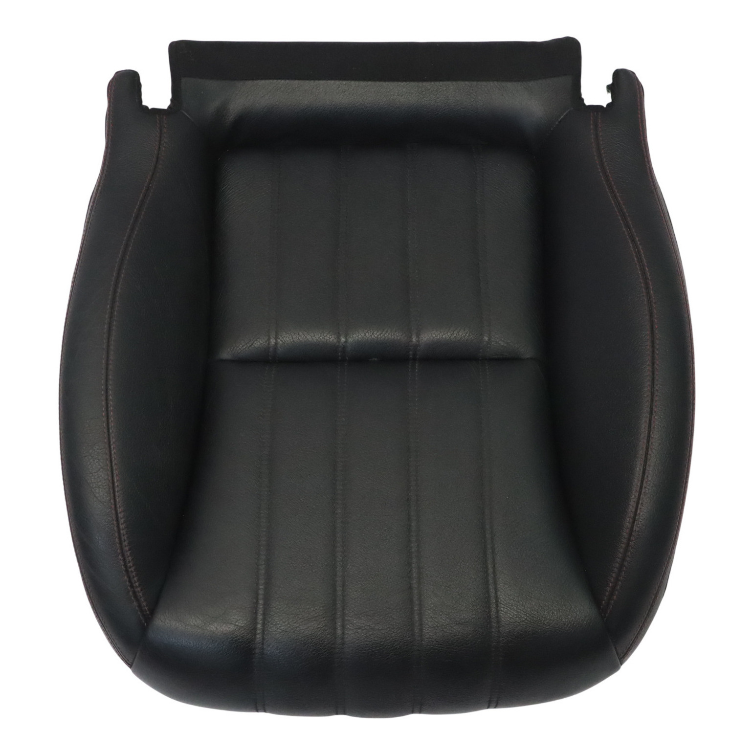 Mercedes SLK R172 Seat Cover Front Left Right N/O/S Black Leather Red Stitching