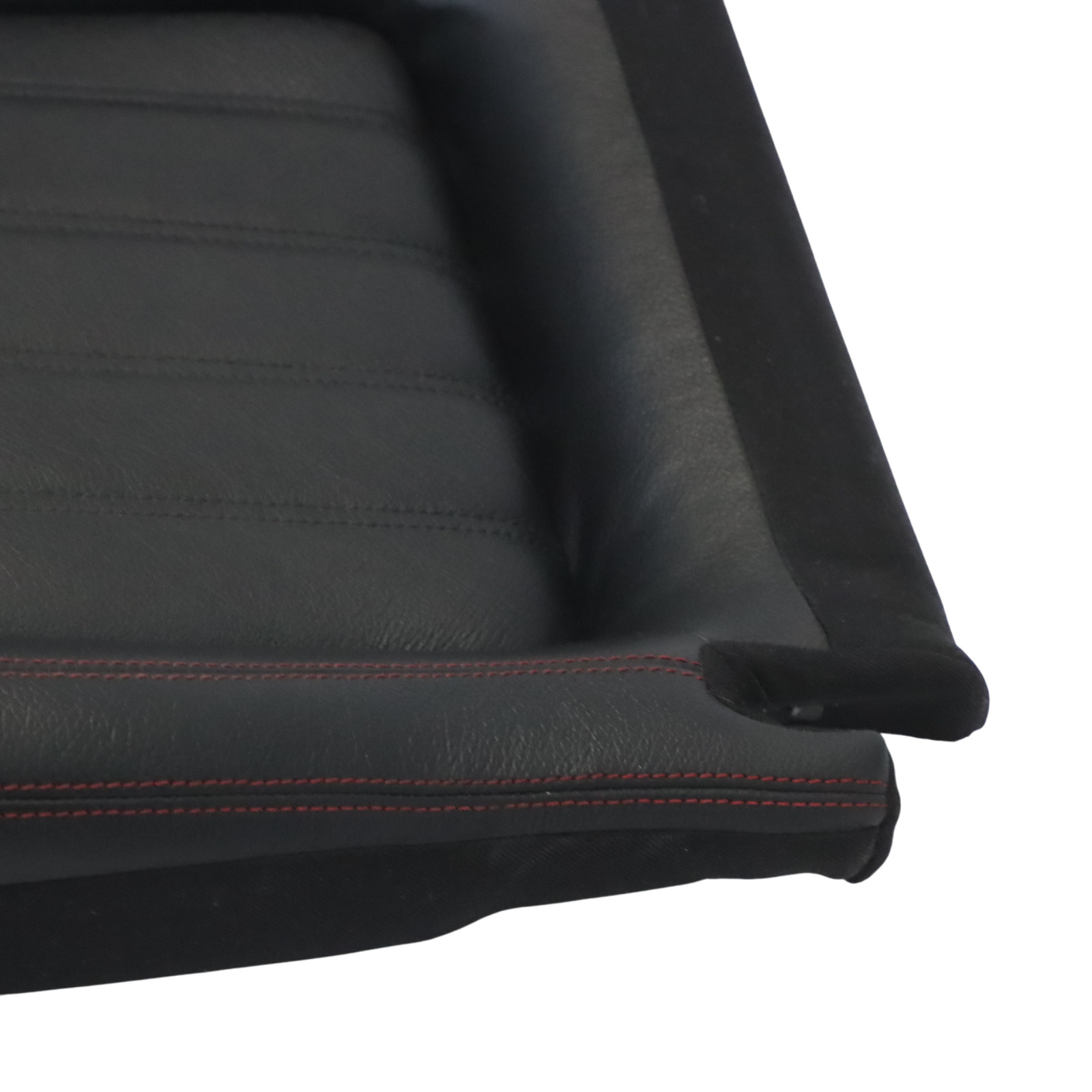 Mercedes SLK R172 Seat Cover Front Left Right N/O/S Black Leather Red Stitching