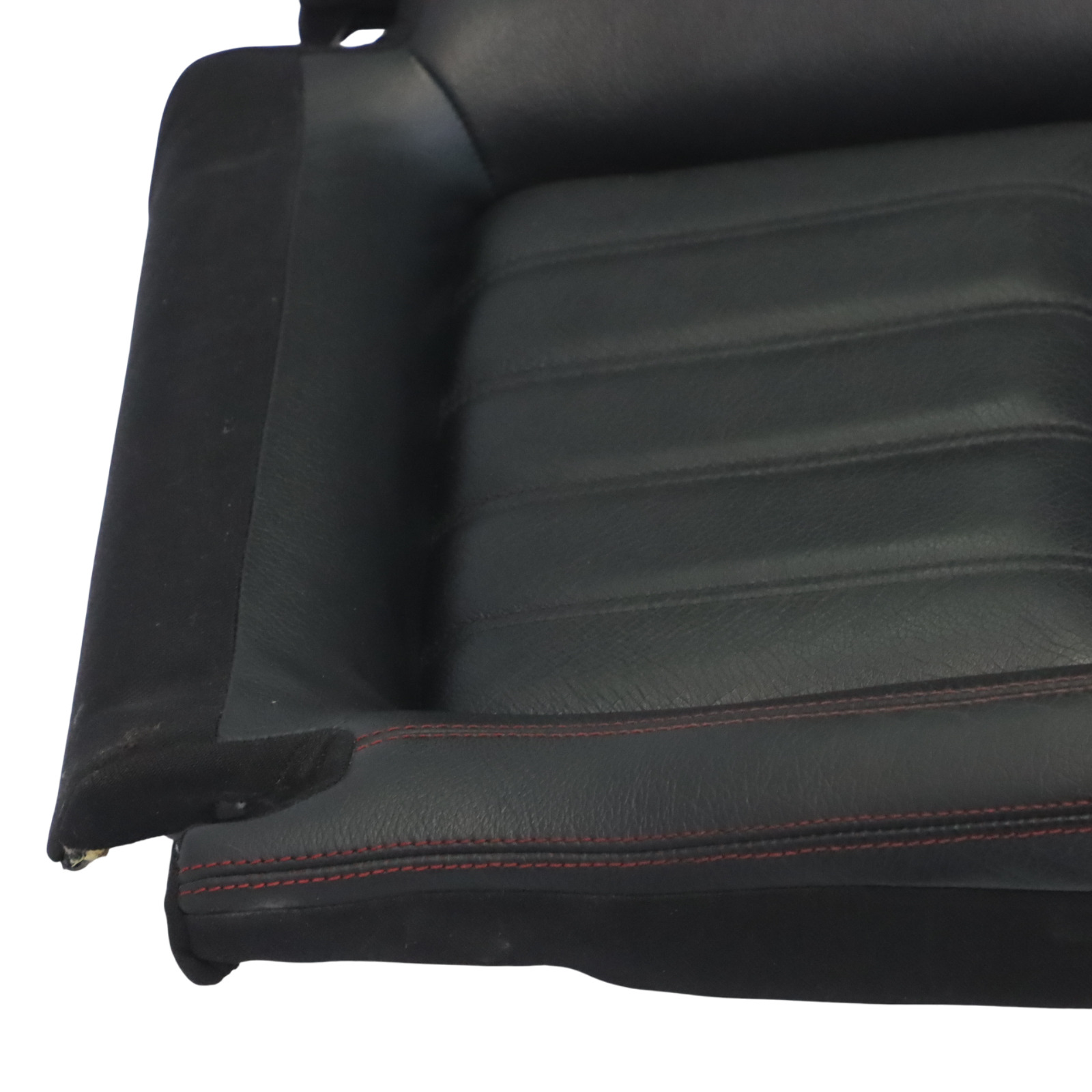 Mercedes SLK R172 Seat Cover Front Left Right N/O/S Black Leather Red Stitching