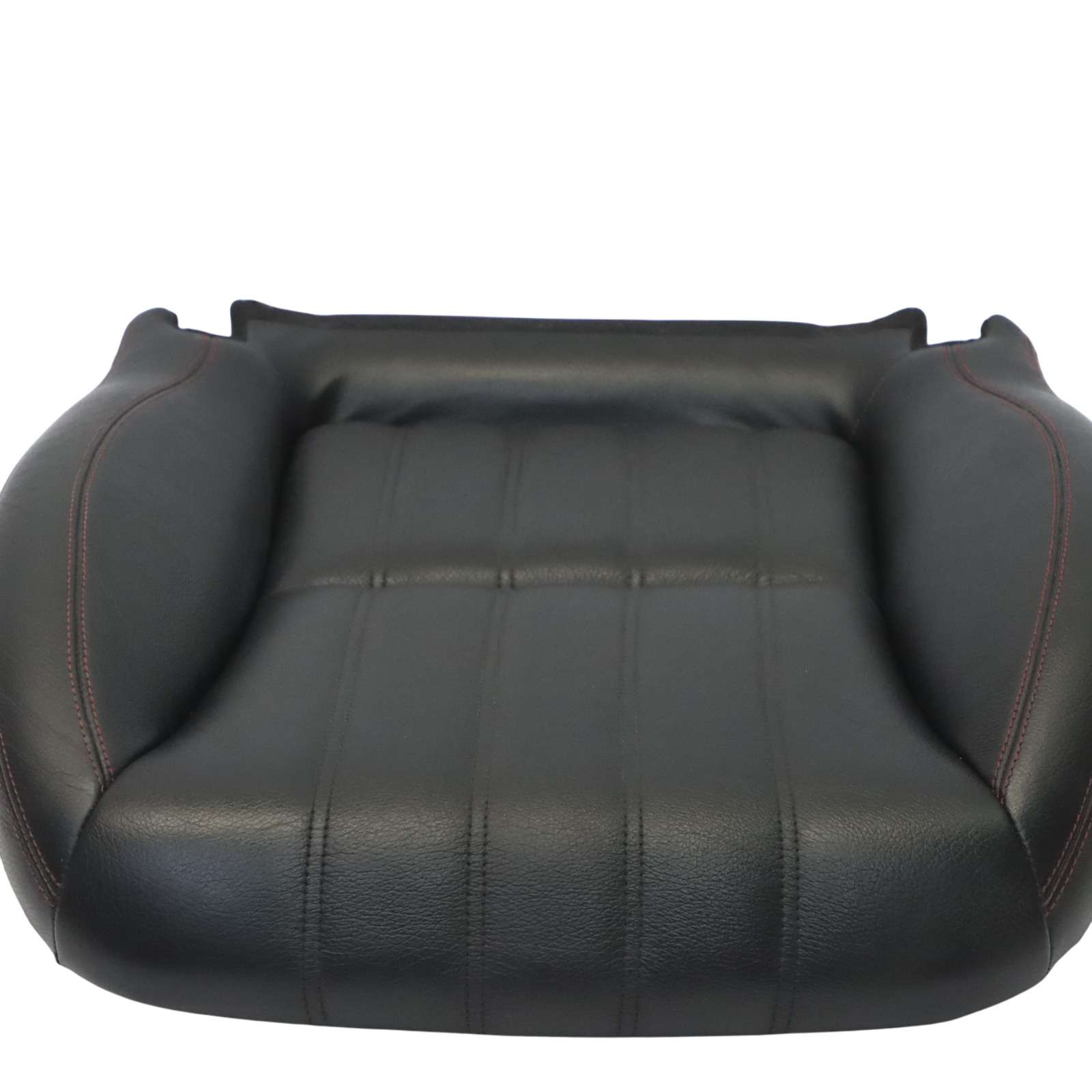 Mercedes SLK R172 Seat Cover Front Left Right N/O/S Black Leather Red Stitching