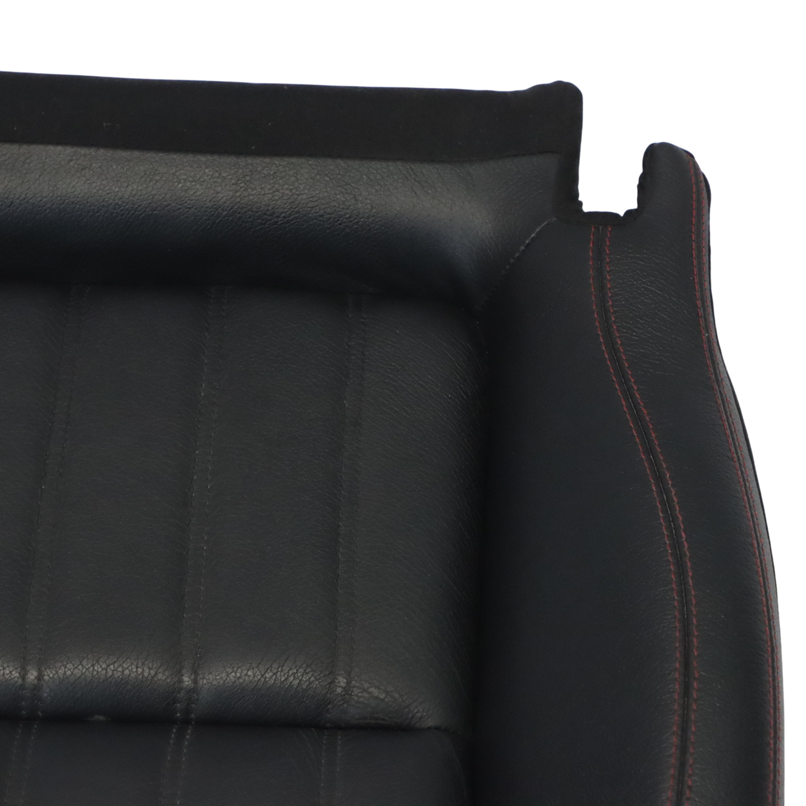 Mercedes SLK R172 Seat Cover Front Left Right N/O/S Black Leather Red Stitching