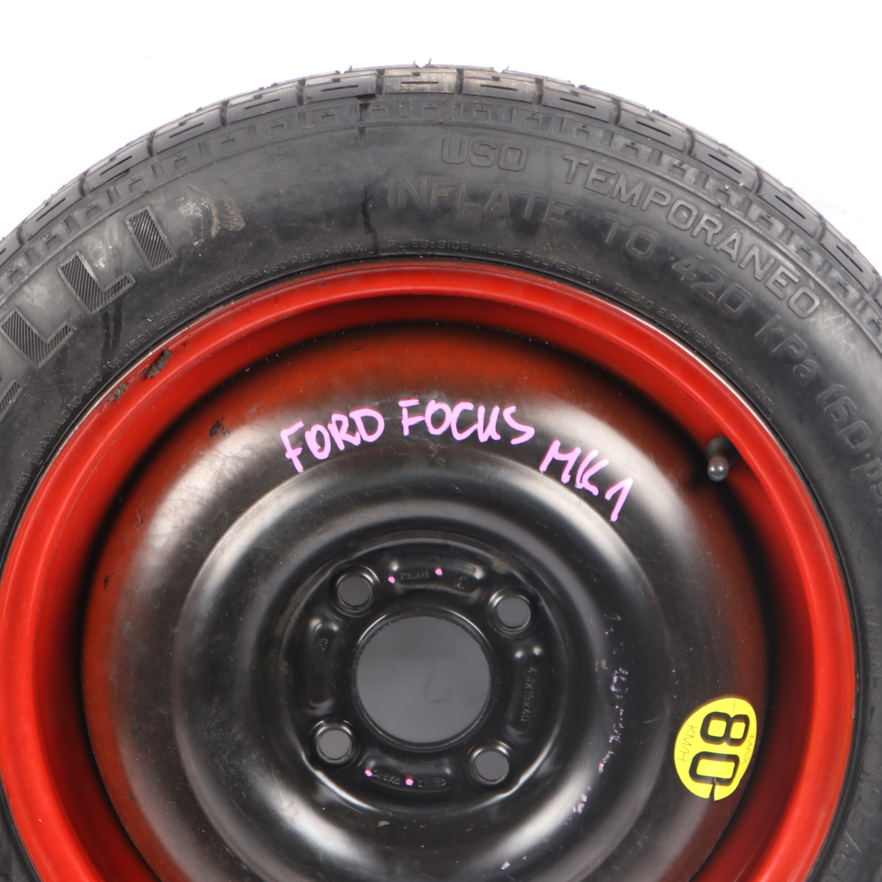 Ford Focus Compact Spare Wheel Steel R15 Tyre 125/80 2150828 98AB-TC