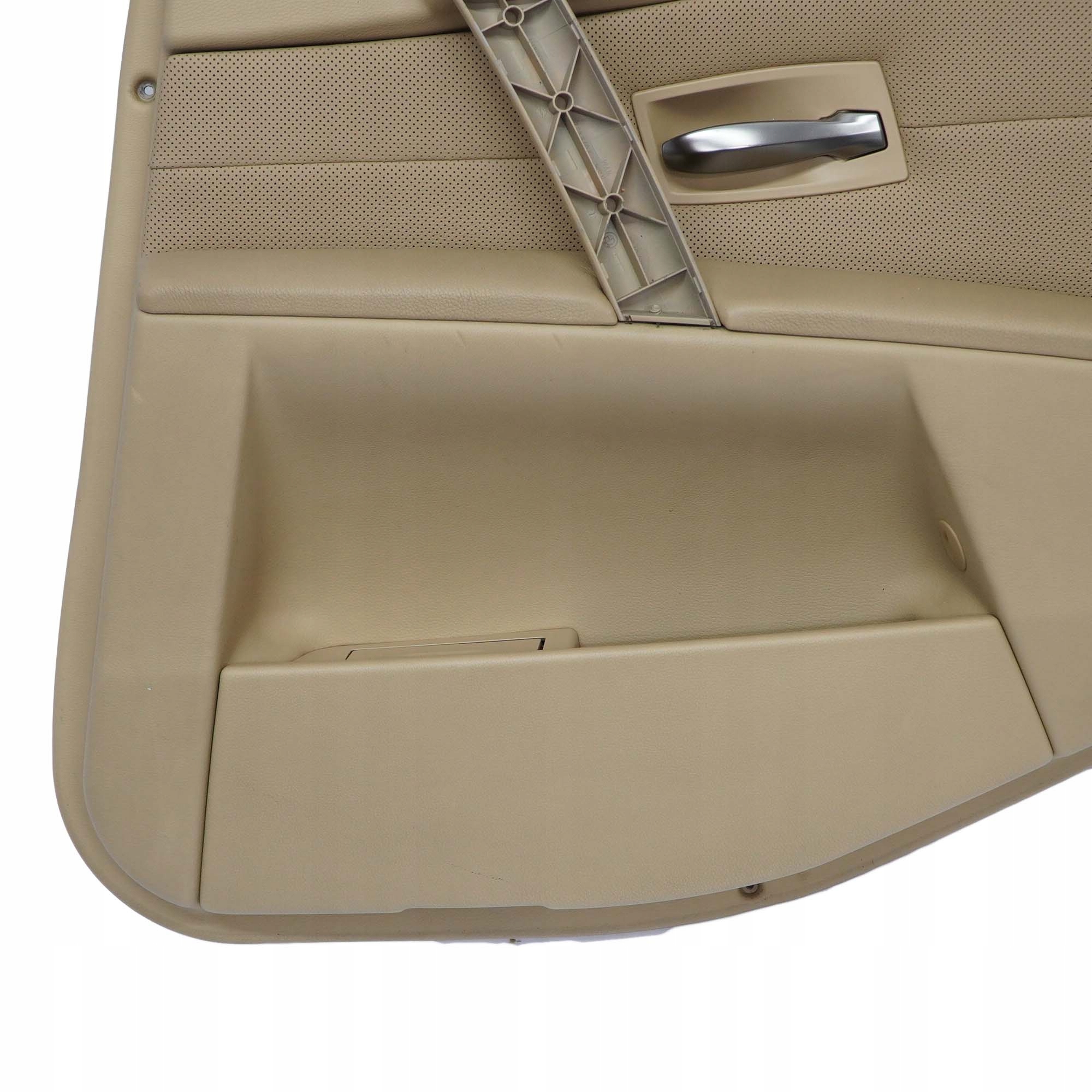 BMW 5 Series E60 E61 Rear Right O/S Door Card Leather Nasca Beige Lining Trim