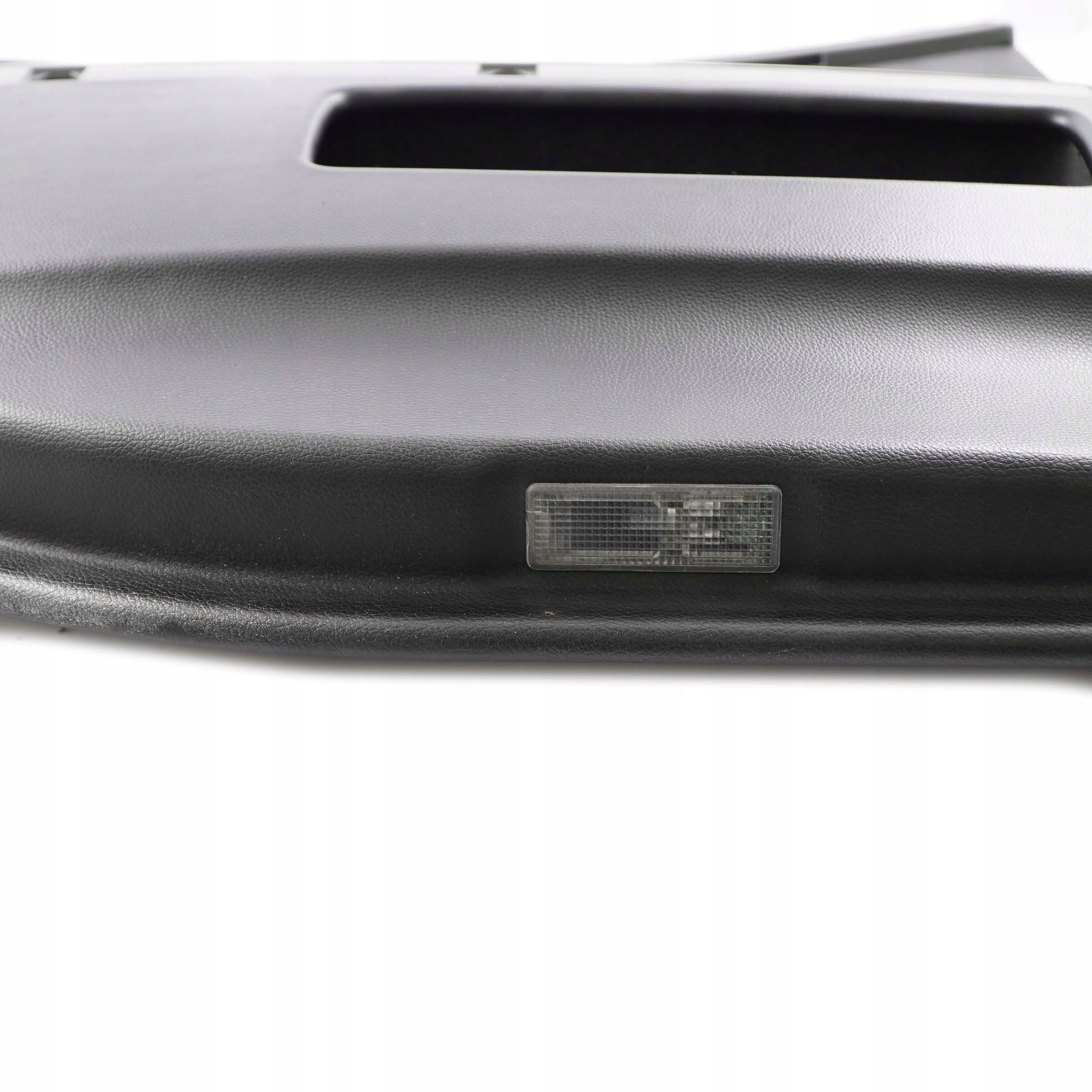 BMW 7 Series E65 Rear Left N/S Door Card Leather Pearl Black Lining Trim