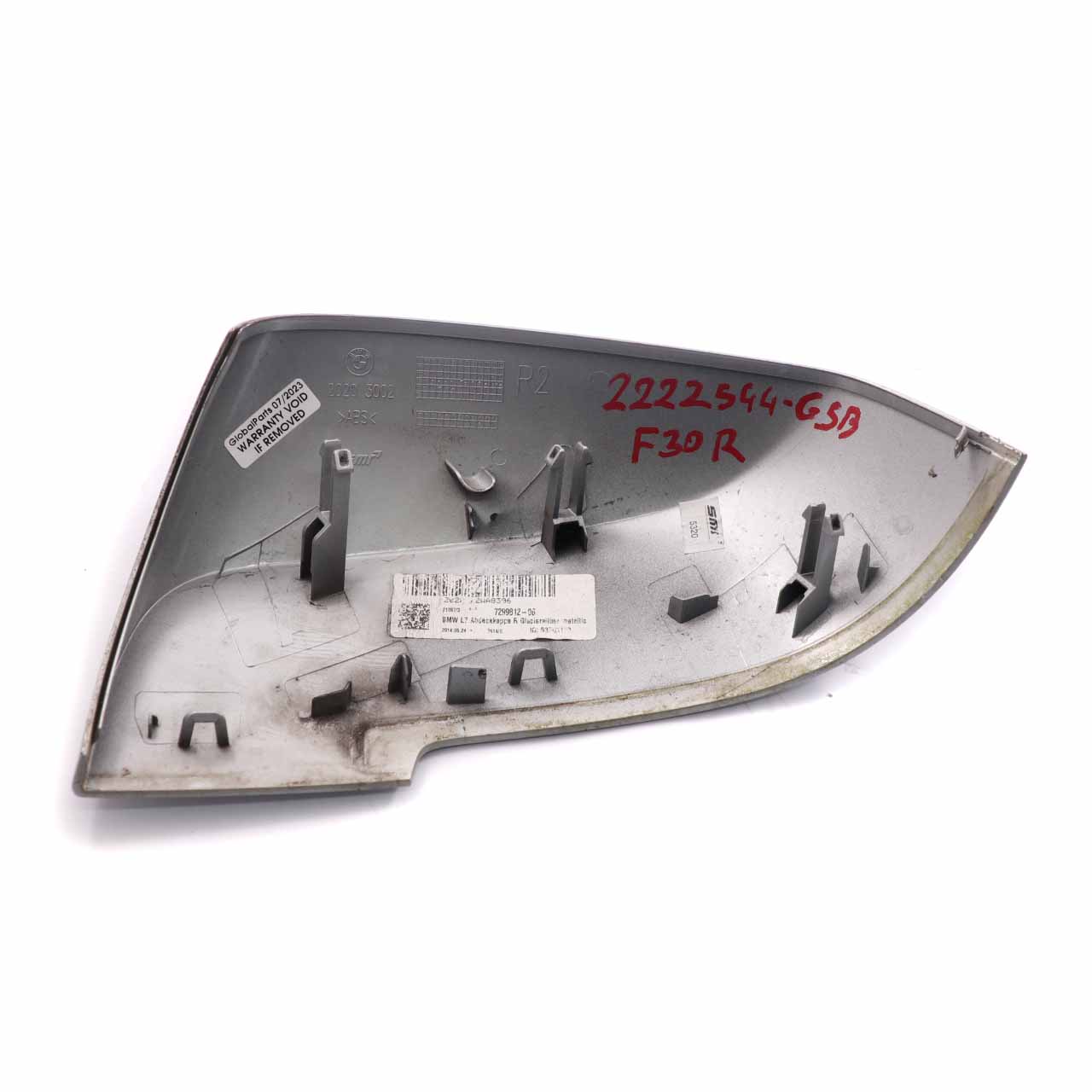 BMW F30 F31 Cover Cap Casing Right Mirror Wing Glacier Silver Metallic - A83