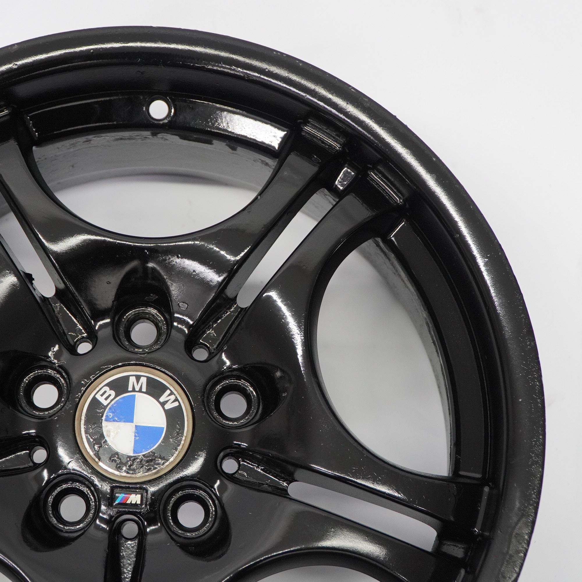 BMW E46 Rear Black Wheel Alloy Rim 17" M Double Spoke 68 8,5J ET:50 2229135