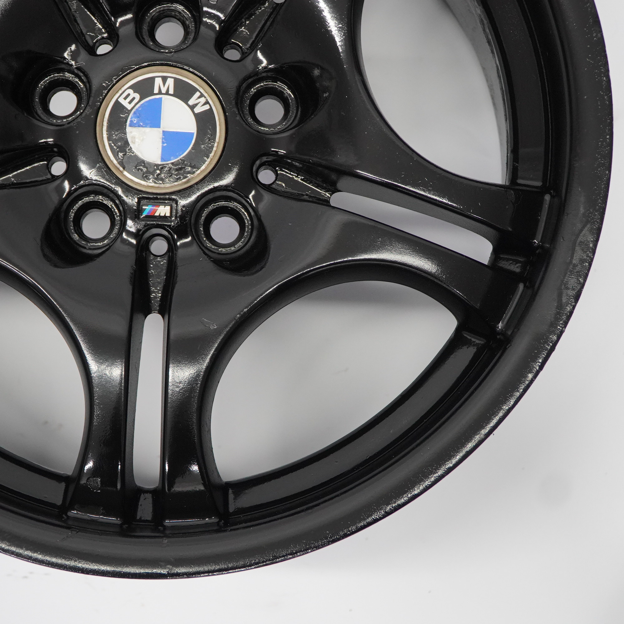 BMW E46 Rear Black Wheel Alloy Rim 17" M Double Spoke 68 8,5J ET:50 2229135