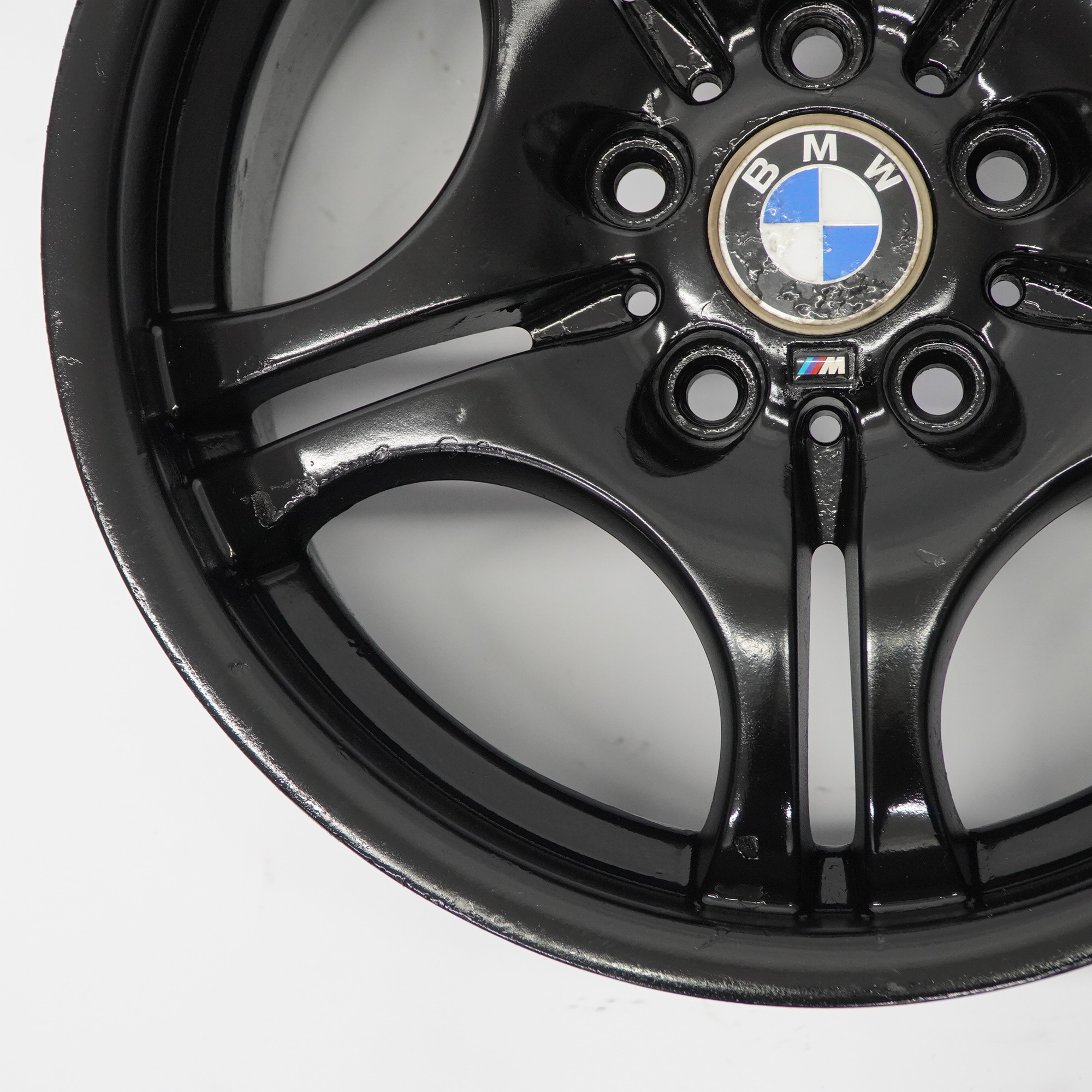 BMW E46 Rear Black Wheel Alloy Rim 17" M Double Spoke 68 8,5J ET:50 2229135