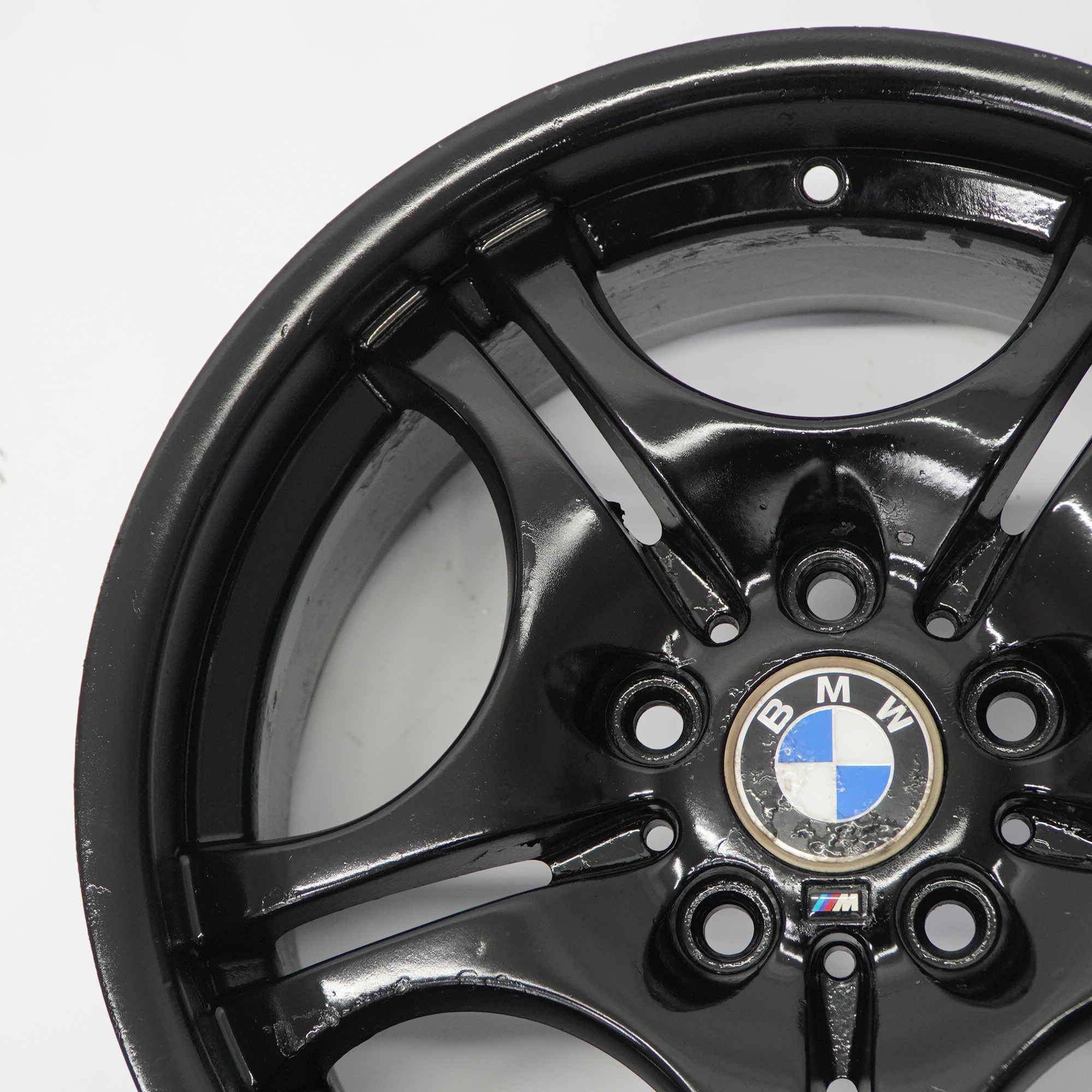 BMW E46 Rear Black Wheel Alloy Rim 17" M Double Spoke 68 8,5J ET:50 2229135