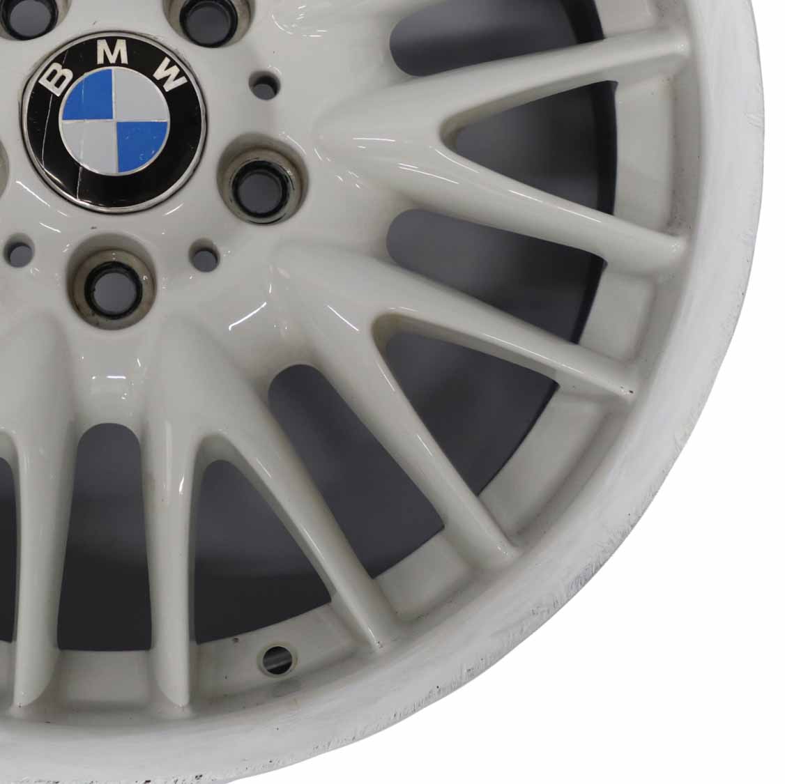 BMW E46 Front White Wheel Alloy Rim V spoke 72 18" 8J ET:47 2229145