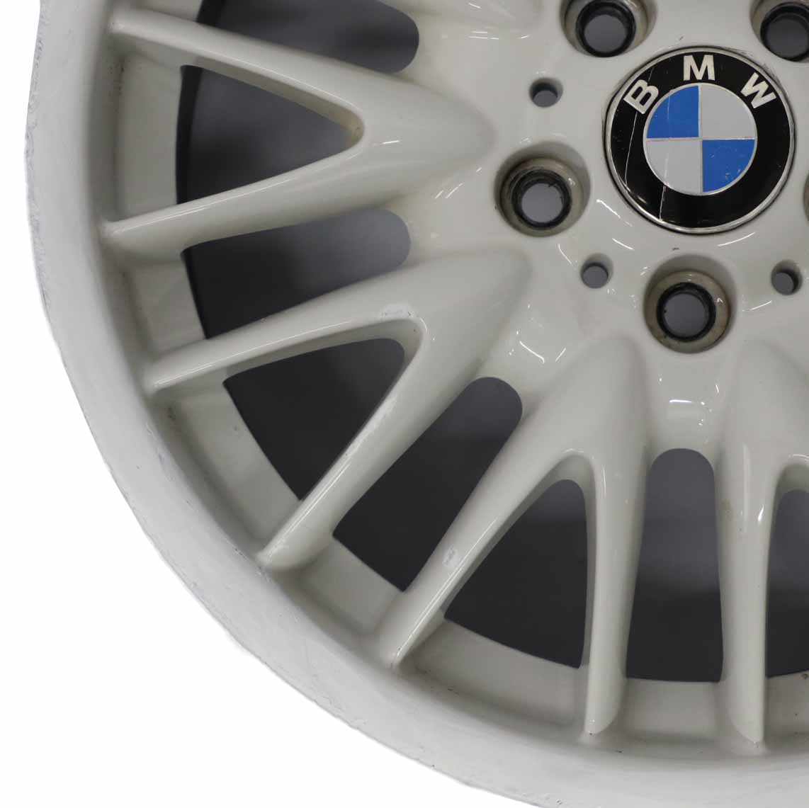 BMW E46 Front White Wheel Alloy Rim V spoke 72 18" 8J ET:47 2229145