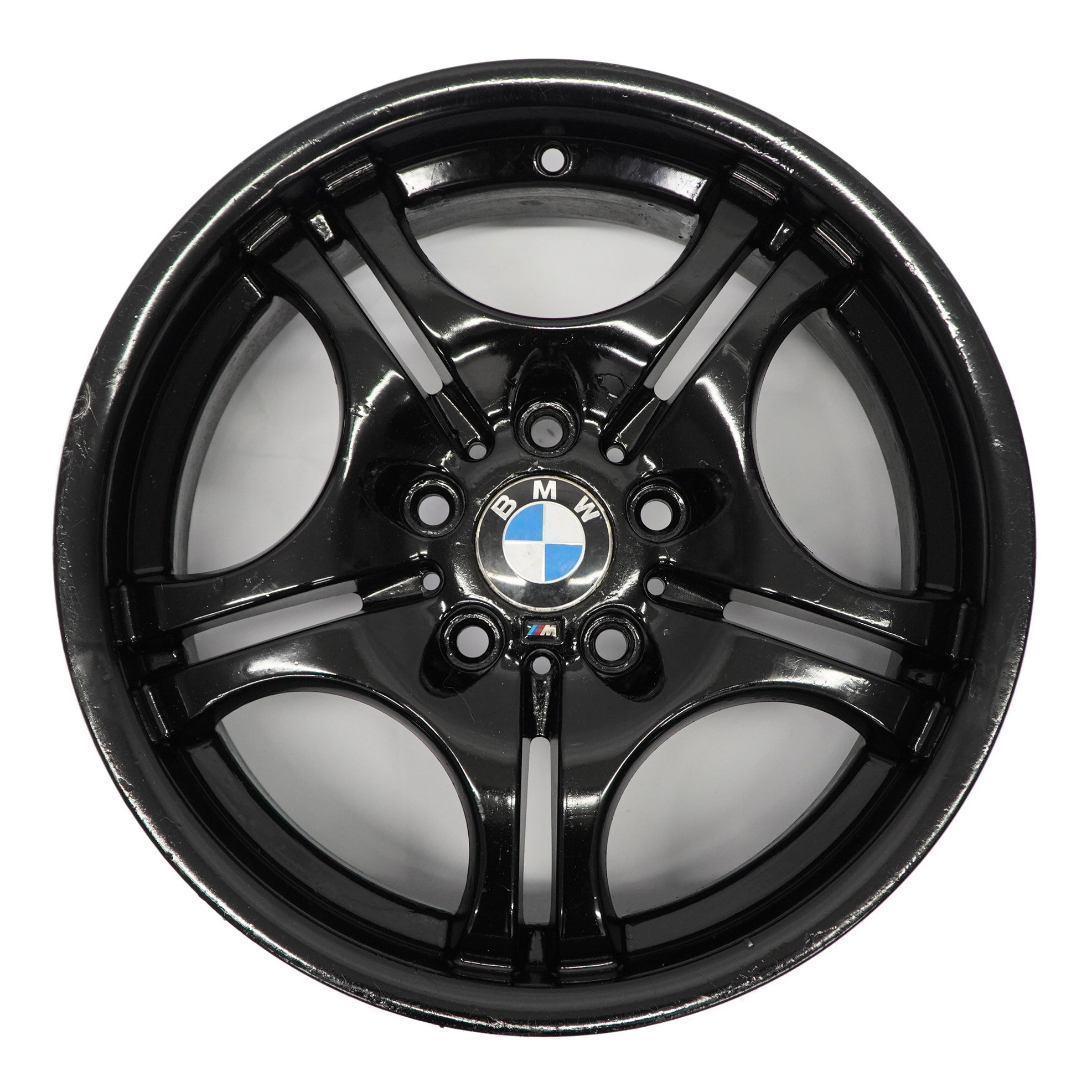 BMW E46 Front Black Wheel Alloy Rim 17" M Double Spoke 68 7,5J ET:41 2229180