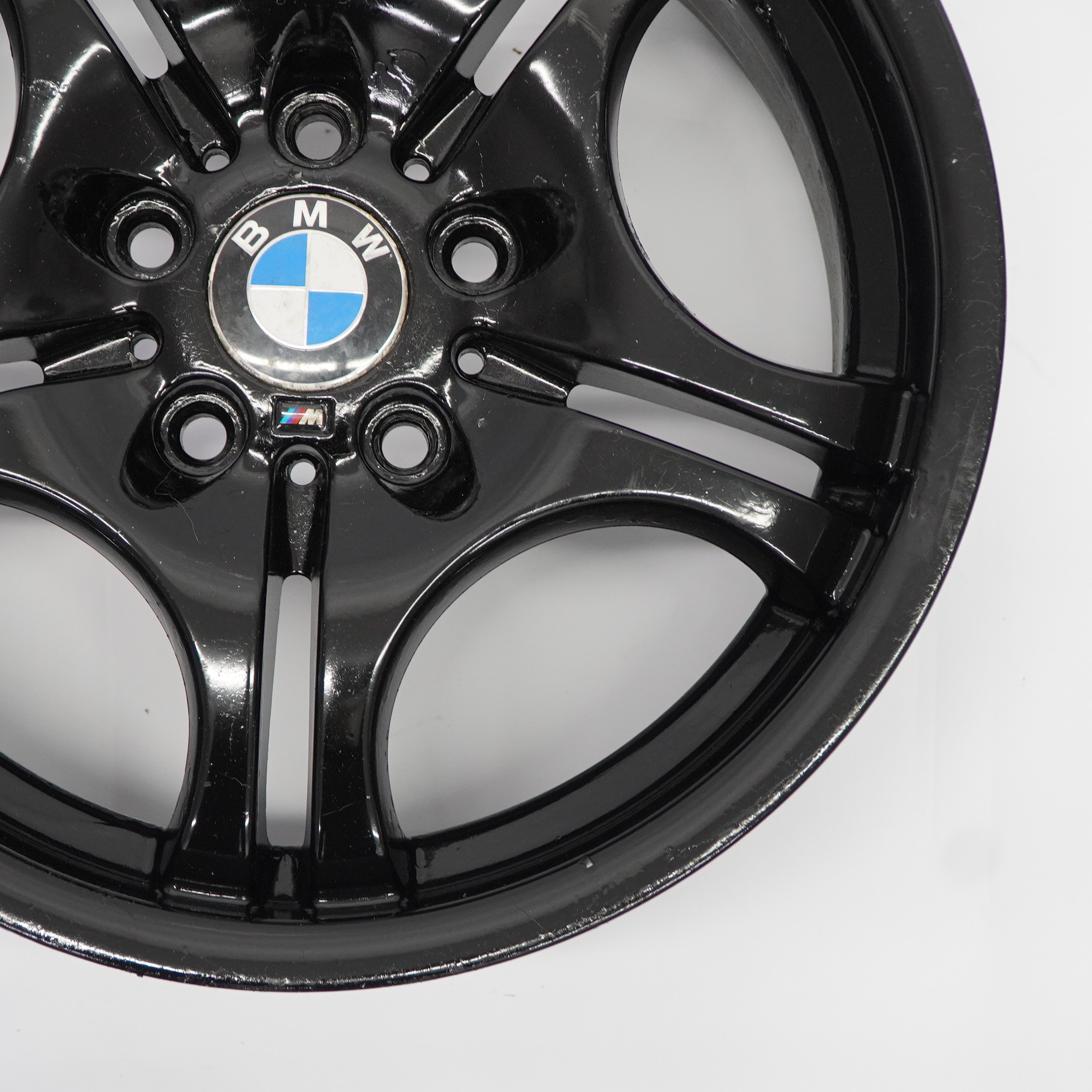 BMW E46 Front Black Wheel Alloy Rim 17" M Double Spoke 68 7,5J ET:41 2229180