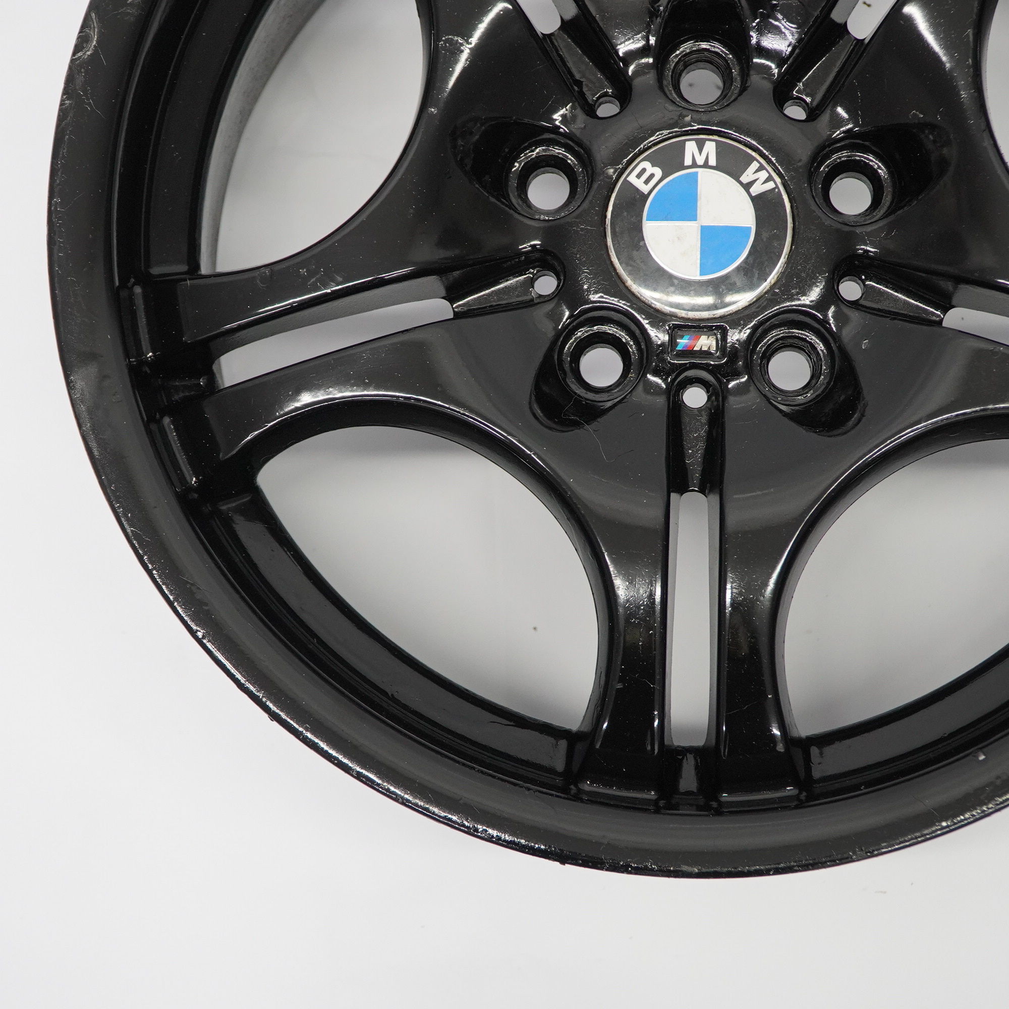 BMW E46 Front Black Wheel Alloy Rim 17" M Double Spoke 68 7,5J ET:41 2229180