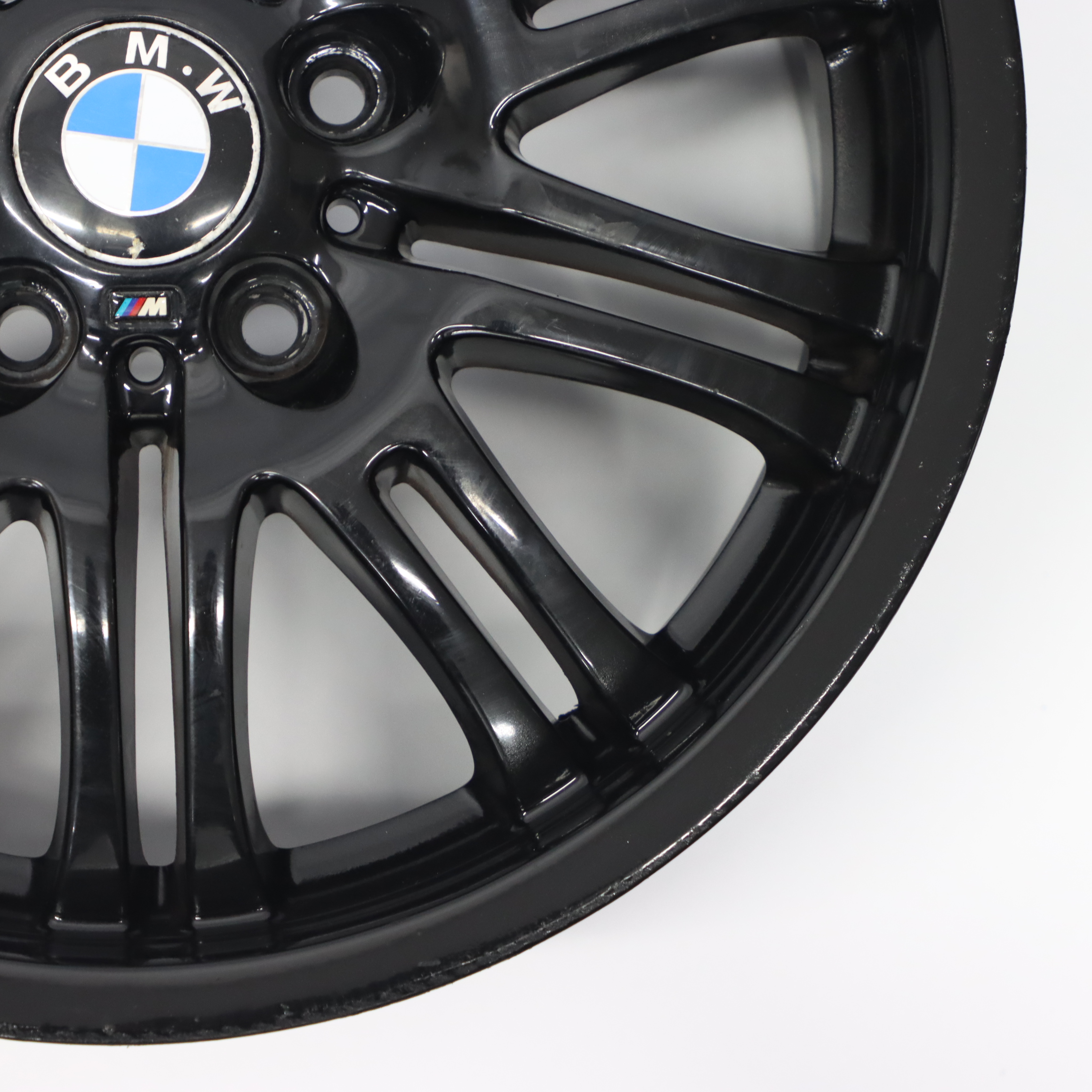 BMW E46 M3 Black Front Alloy Wheel 18" 8J ET:47 M Double Spoke 67 2229950