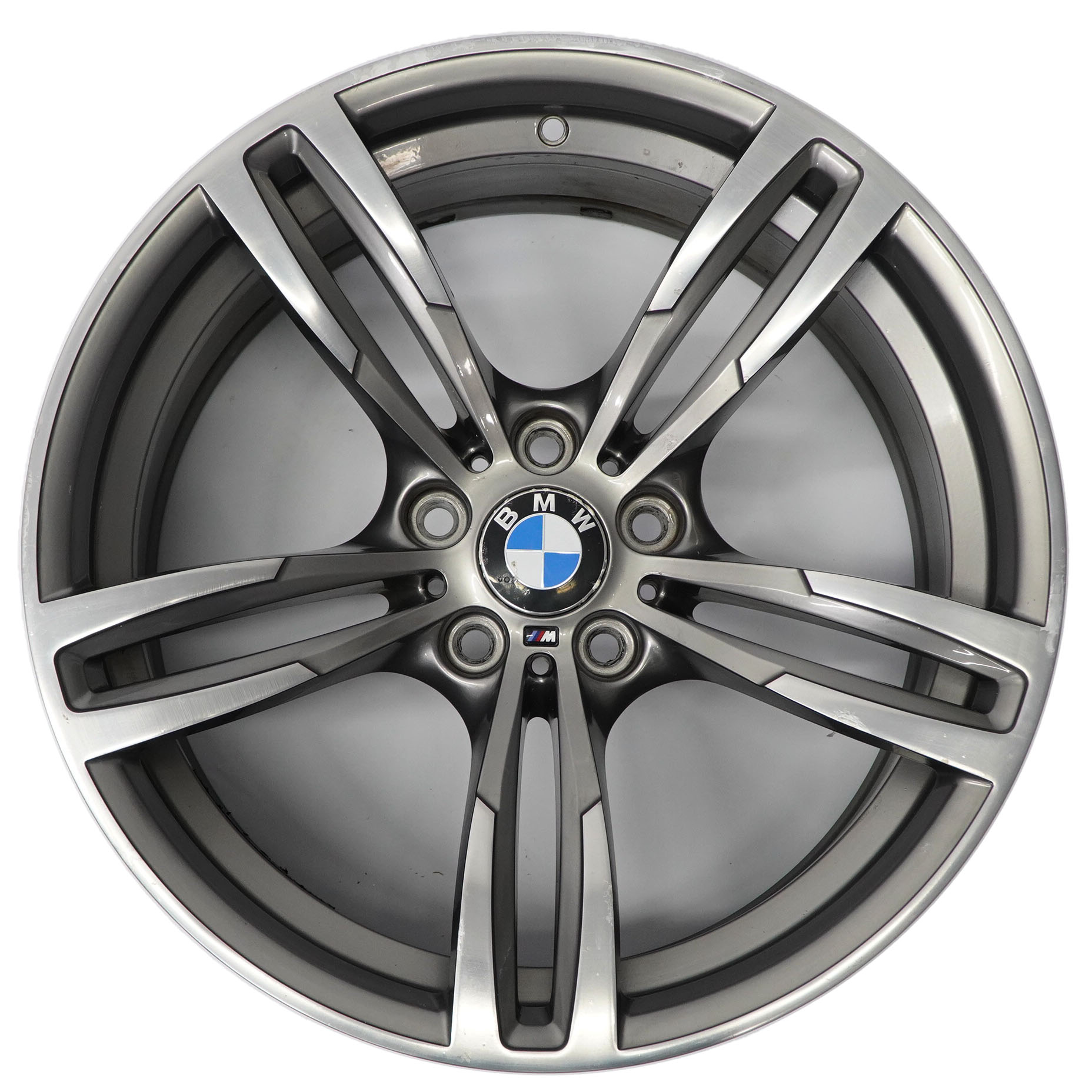 BMW F80 M3 F82 M4 Ferric Grey Front Wheel Alloy Rim 19" 9J M Double Spoke 437