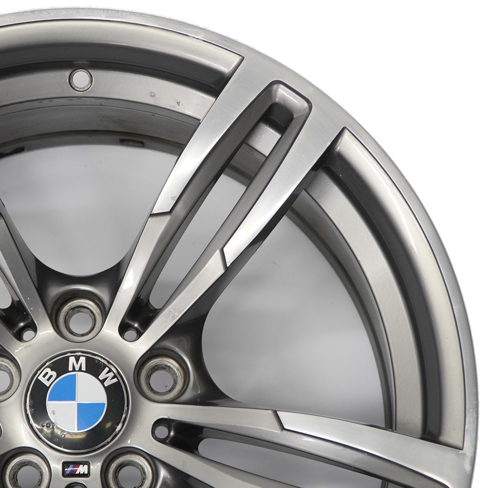 BMW F80 M3 F82 M4 Ferric Grey Front Wheel Alloy Rim 19" 9J M Double Spoke 437