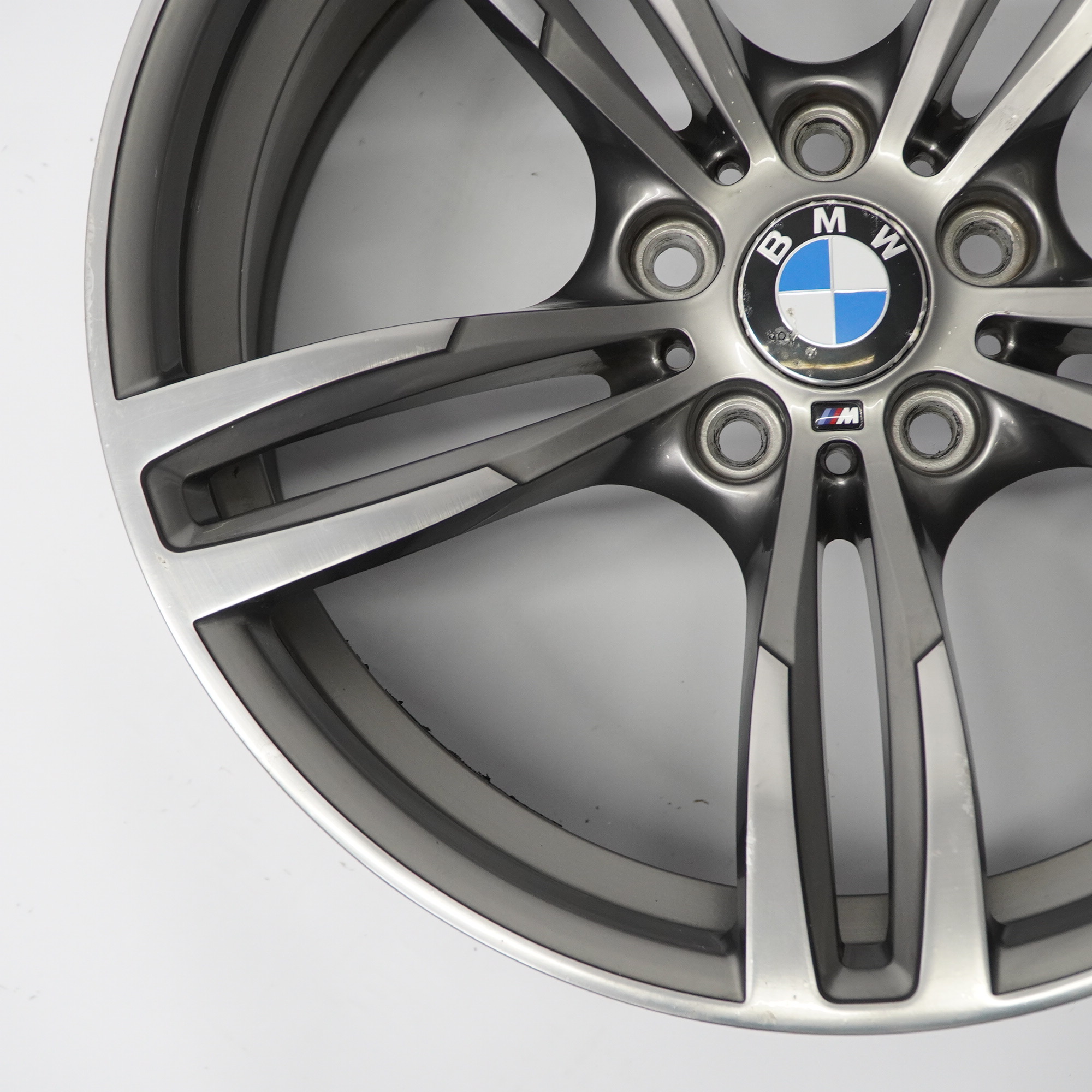 BMW F80 M3 F82 M4 Ferric Grey Front Wheel Alloy Rim 19" 9J M Double Spoke 437