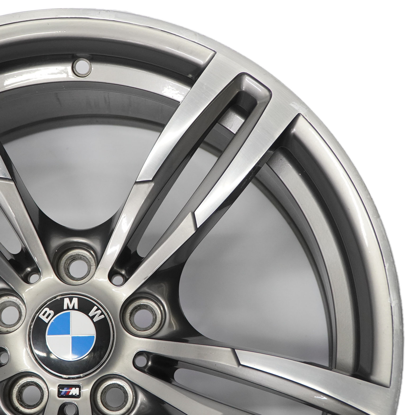 BMW F80 M3 F82 M4 Rear Ferric Grey Wheel Alloy Rim M Double Spoke 437M 19" 10J