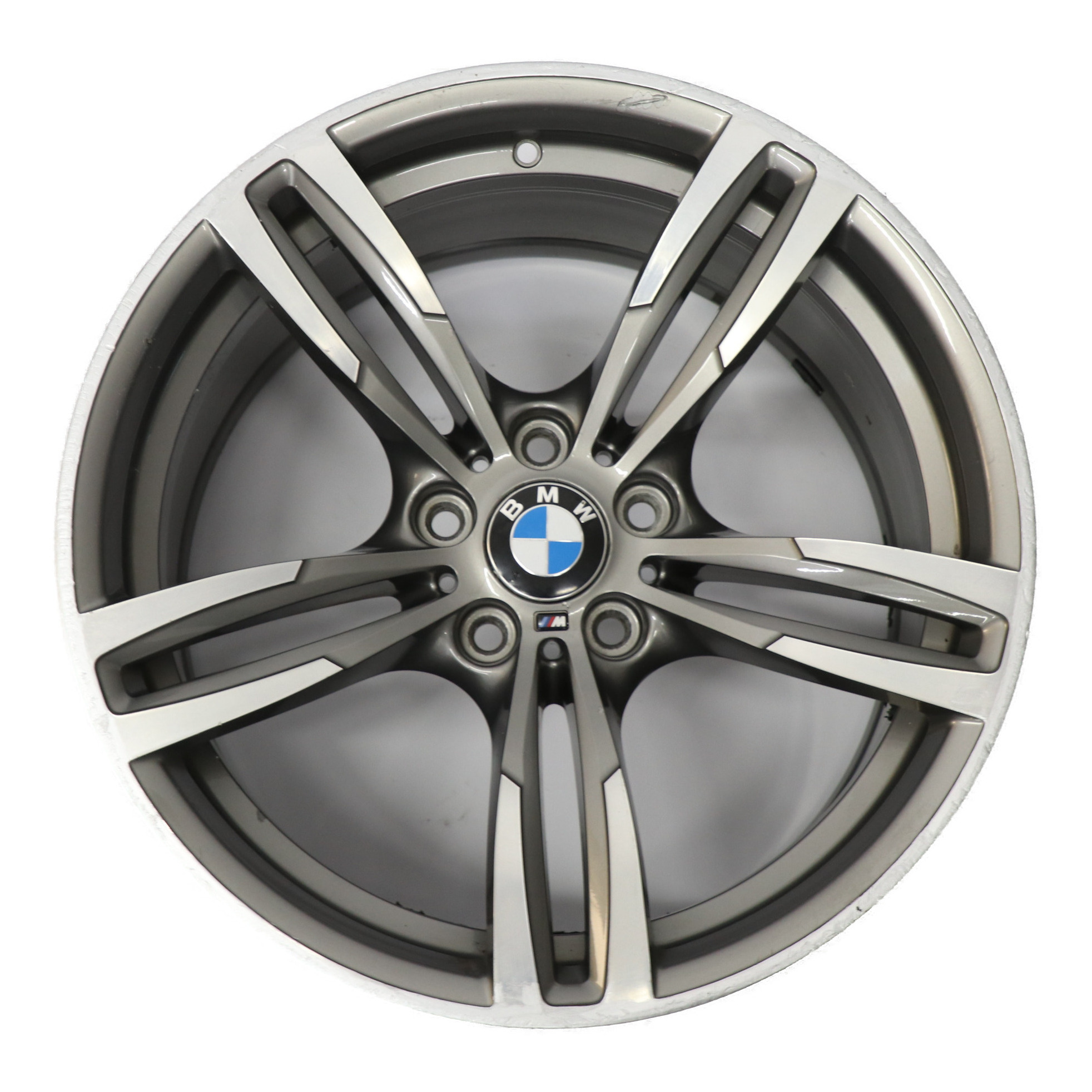 BMW F80 M3 F82 M4 Rear Ferric Grey Wheel Alloy Rim M Double Spoke 437M 19" 10J