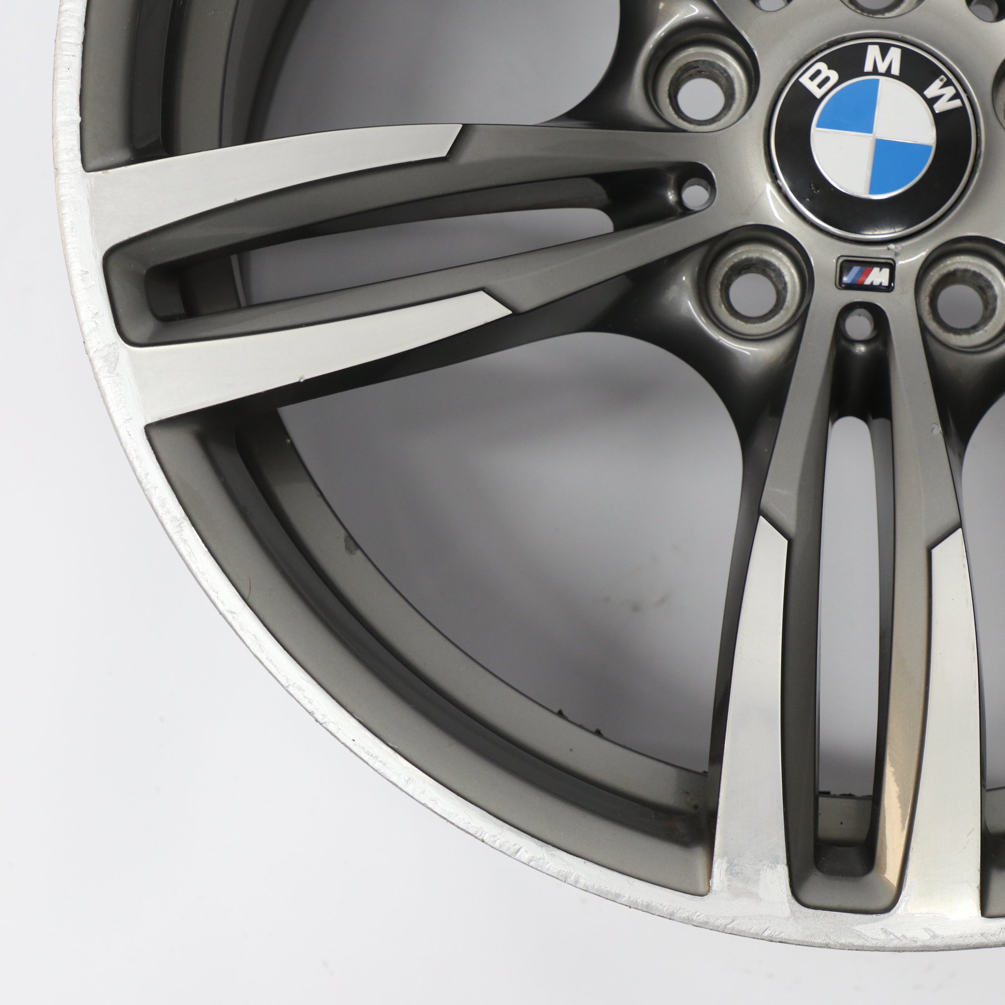 BMW F80 M3 F82 M4 Rear Ferric Grey Wheel Alloy Rim M Double Spoke 437M 19" 10J