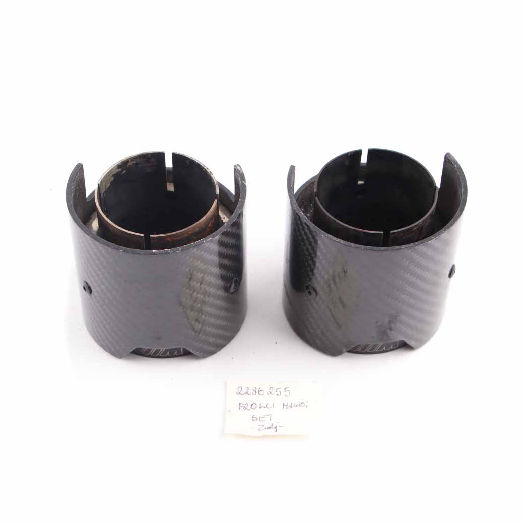 Exhaust Tips BMW F20 F21 LCI M140i B58 M Performance Muffler Pipe Black Carbon