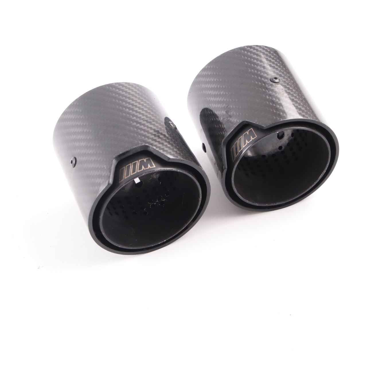 Exhaust Tips BMW F20 F21 LCI M140i B58 M Performance Muffler Pipe Black Carbon