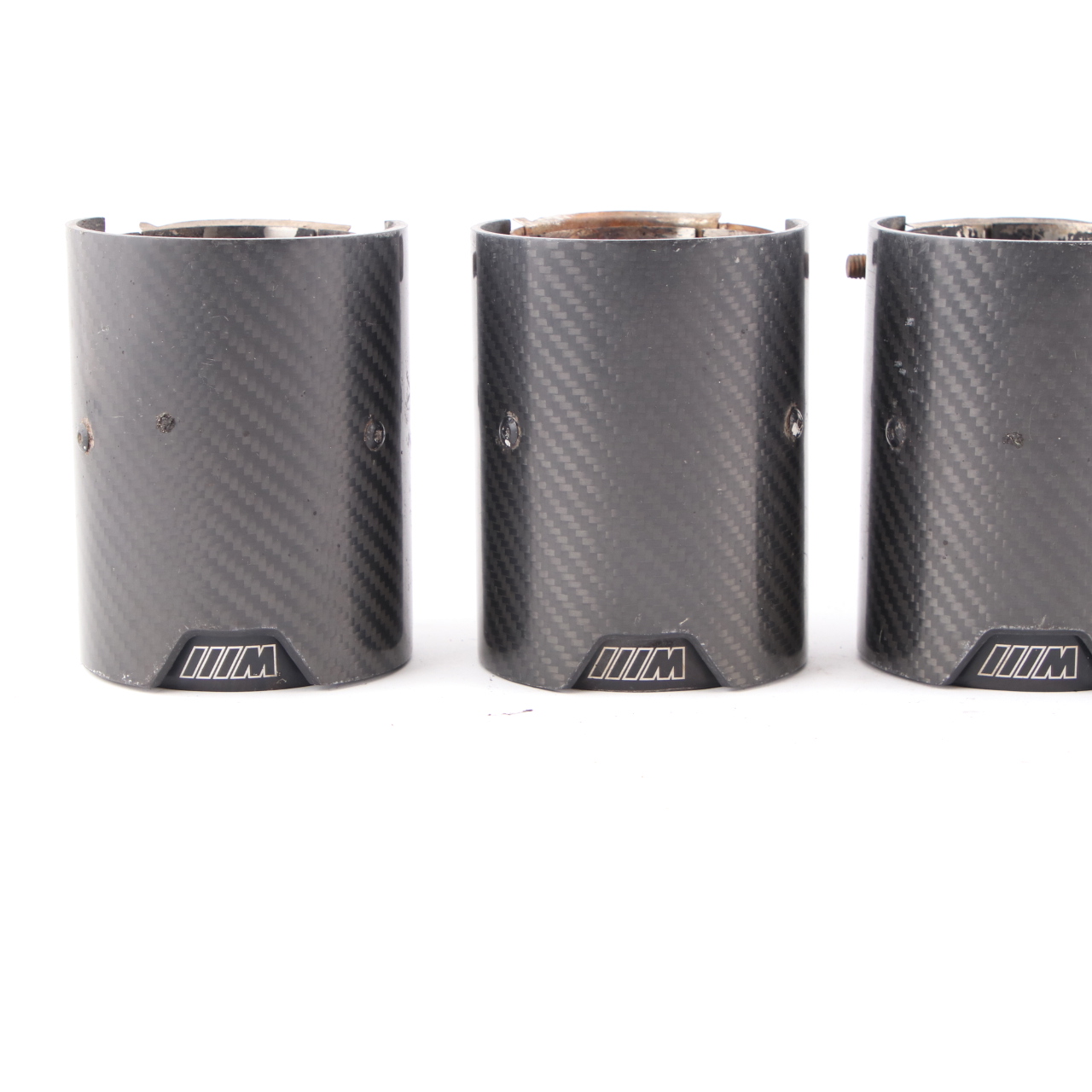 Exhaust Tips BMW F10 M5 F12 F13 M6 M Performance Muffler Pipe Black Carbon Set