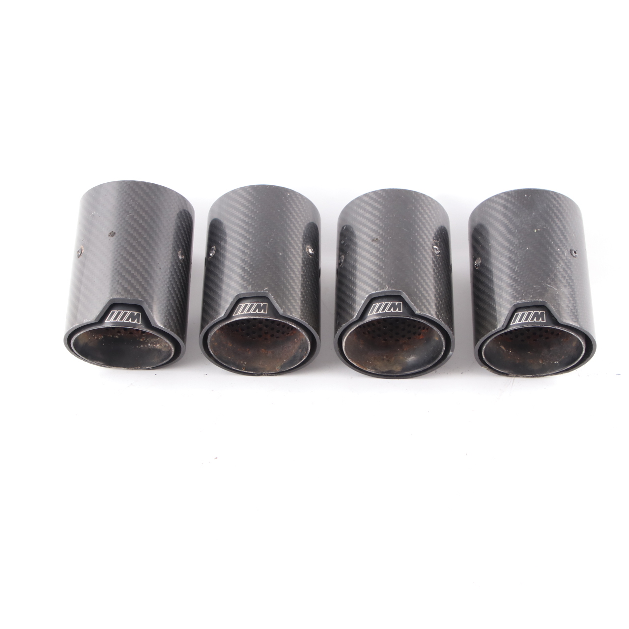 Exhaust Tips BMW F10 M5 F12 F13 M6 M Performance Muffler Pipe Black Carbon Set