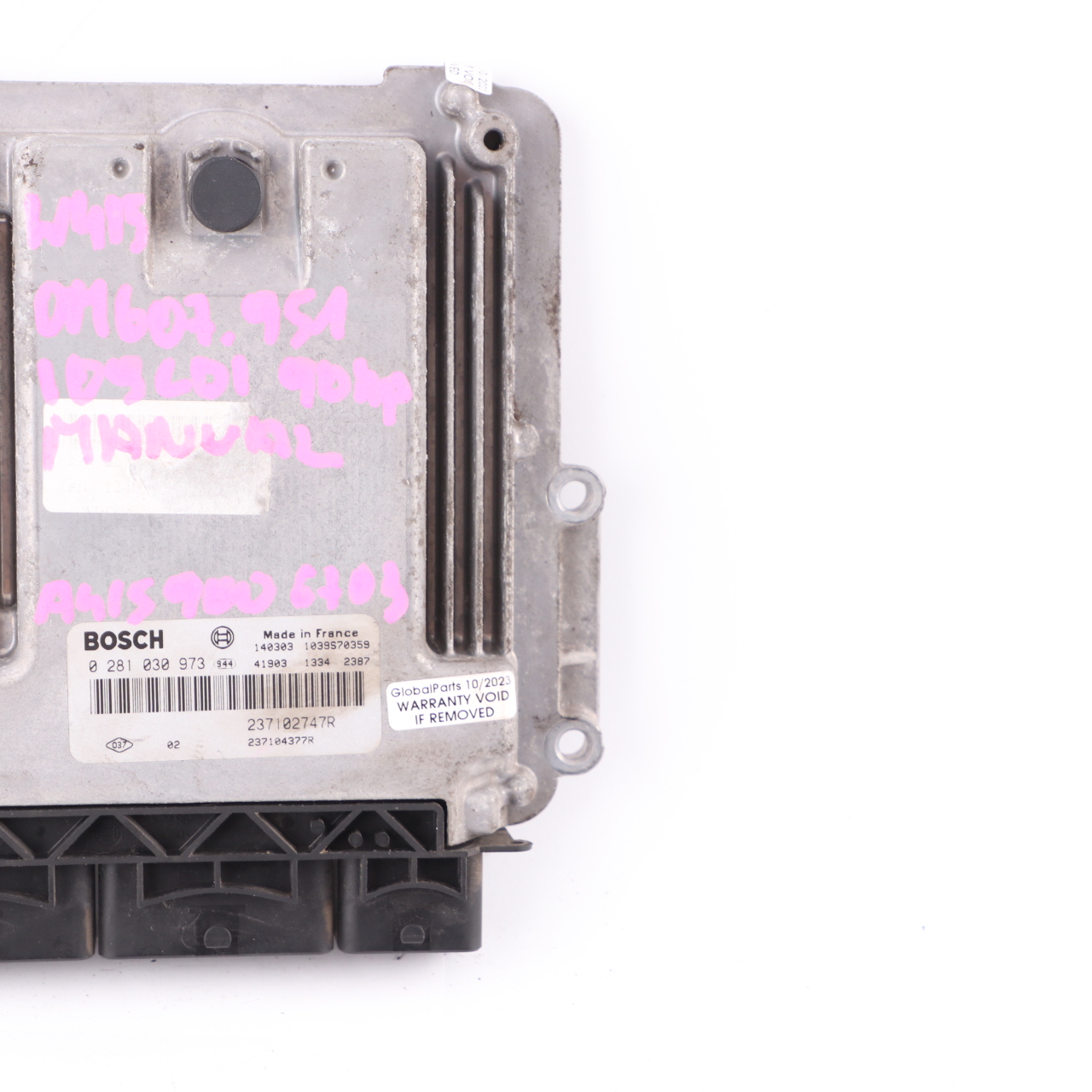 Mercedes W415 Citan 109 CDI OM607.951 Engine Unit Module ECU A4159006703 Manual