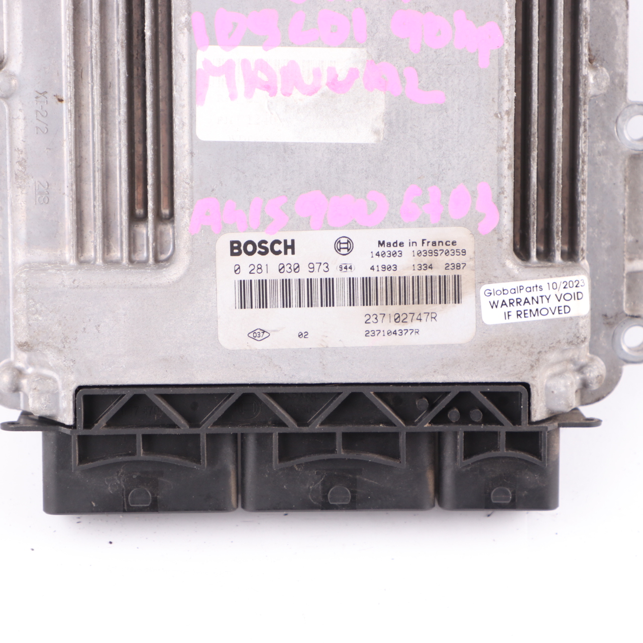 Mercedes W415 Citan 109 CDI OM607.951 Engine Unit Module ECU A4159006703 Manual