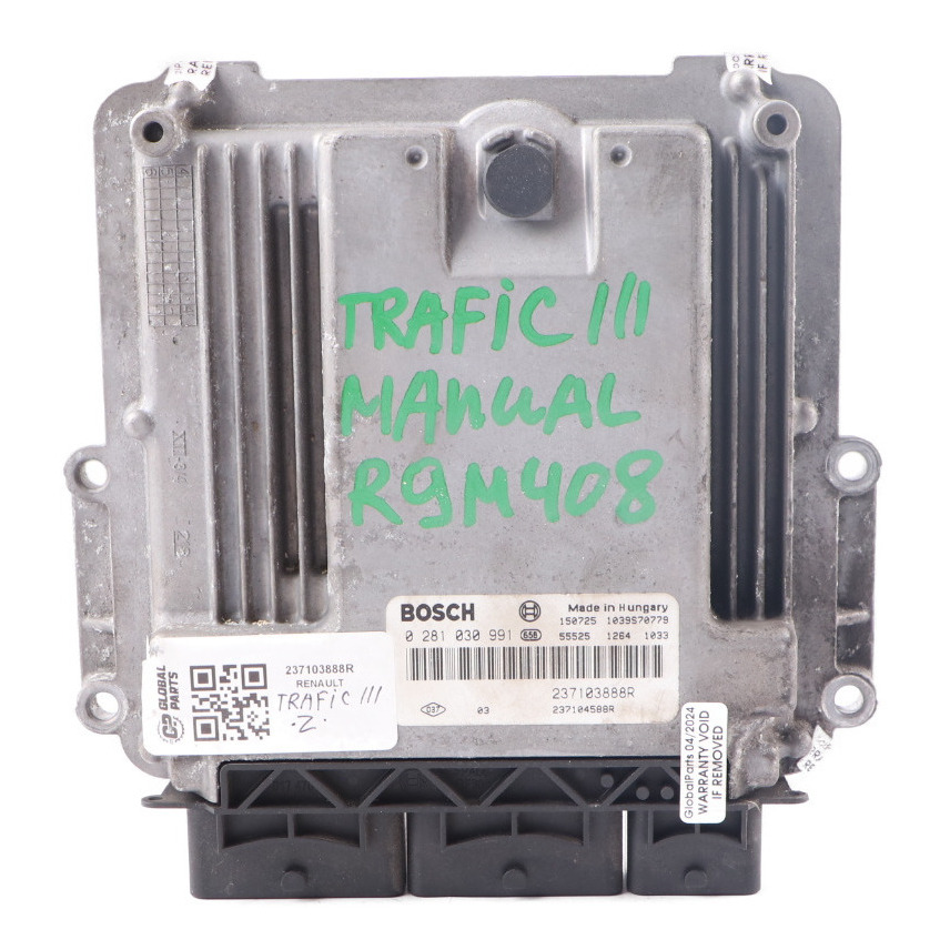 Renault Trafic 3 R9M 1.6 DCI Engine Control Unit Module ECU 237103888R Manual