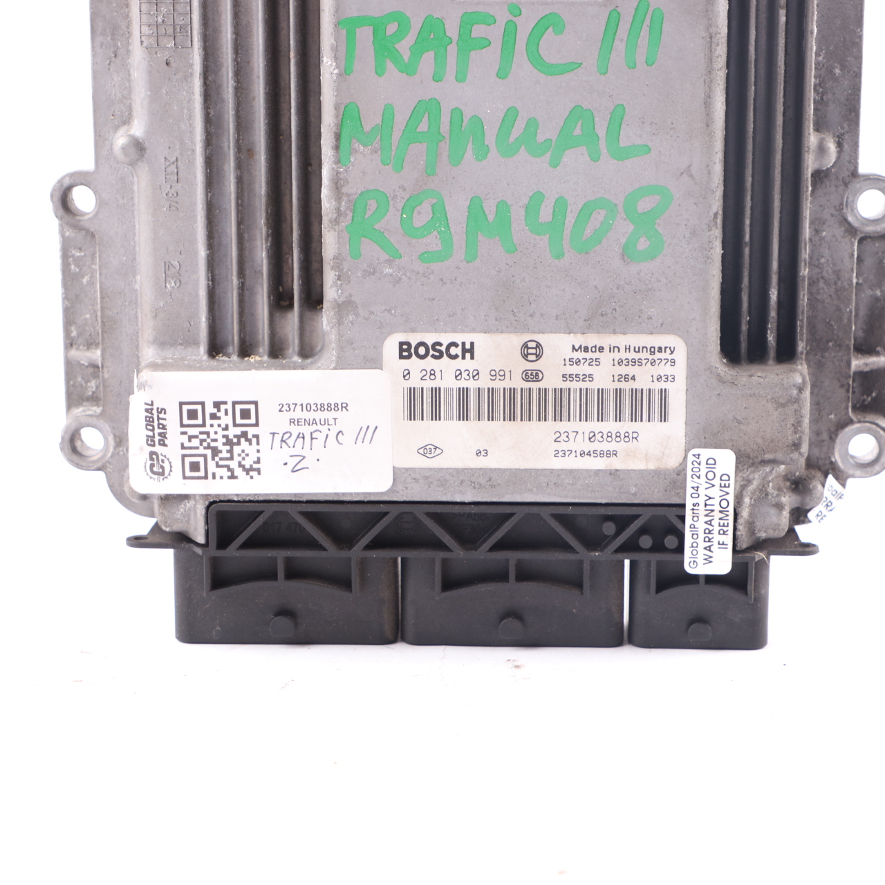 Renault Trafic 3 R9M 1.6 DCI Engine Control Unit Module ECU 237103888R Manual