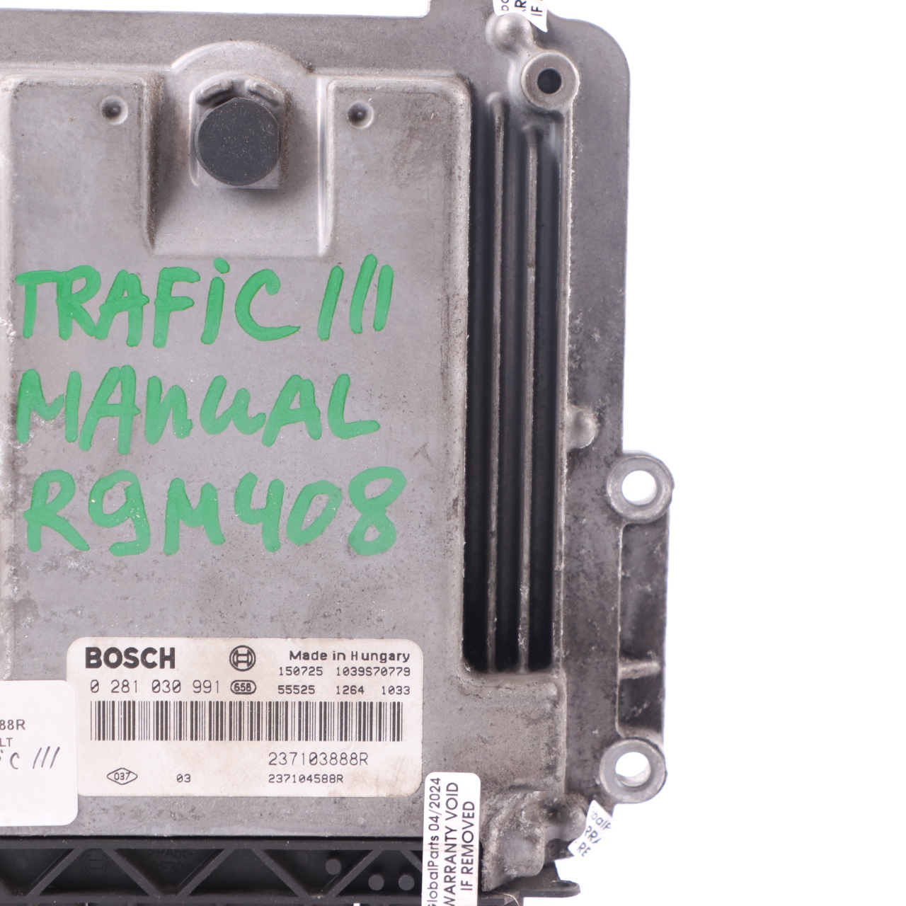 Renault Trafic 3 R9M 1.6 DCI Engine Control Unit Module ECU 237103888R Manual