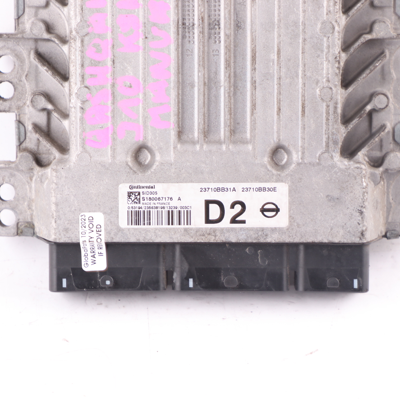 Nissan Qashqai M9R Engine ECU Control Unit Module 23710BB31A Manual