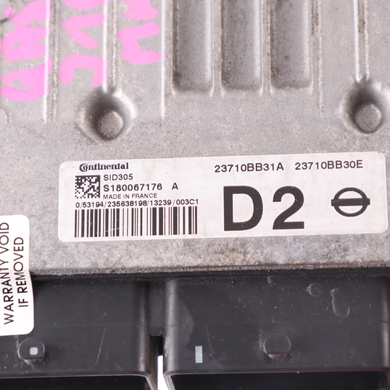 Nissan Qashqai M9R Engine ECU Control Unit Module 23710BB31A Manual