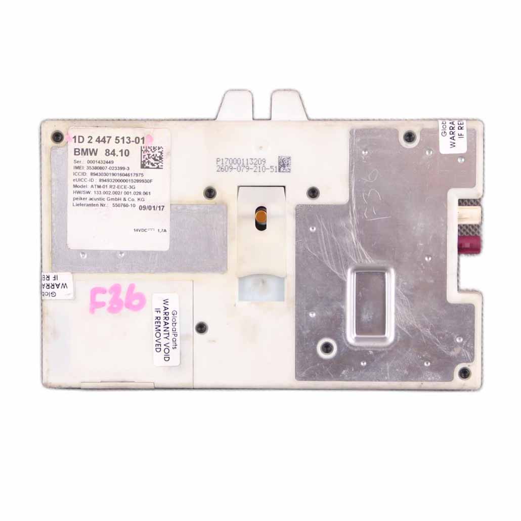 BMW F30 F32 F36 Telematics Telephone Control Module ATM ECE 3G 2447513