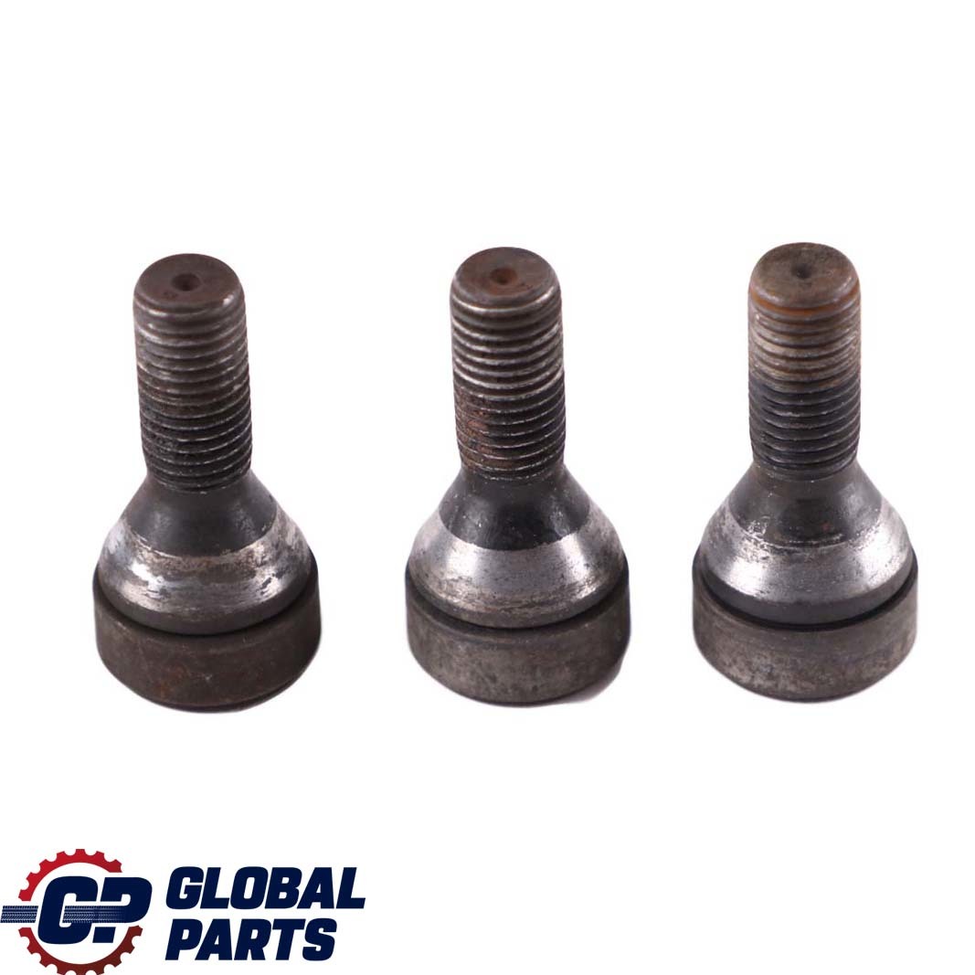 BMW X1 1 3 E60 E84 E87 E90 Set Of Four Wheel Bolt Black With Adapter Security