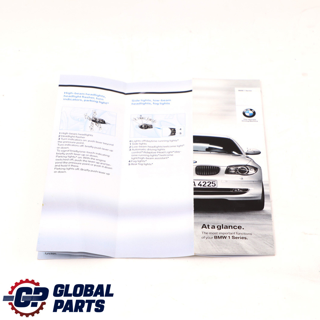 BMW 1 E81 E87 LCI Booklet Owner's Handbook Book Case Wallet Pouch Slipcase