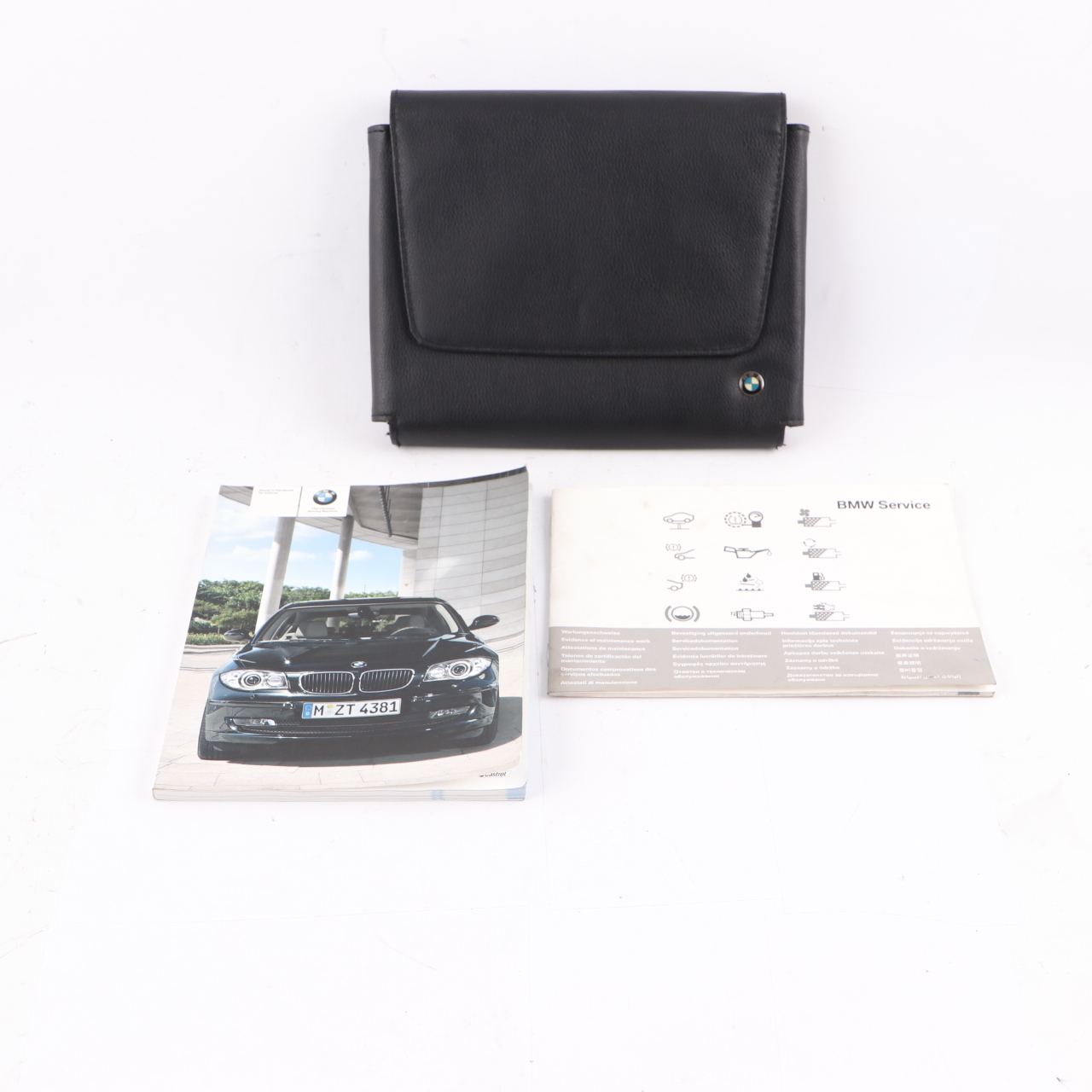 BMW E81 E87 LCI Owner's Handbook Service Booklet Case Wallet Set