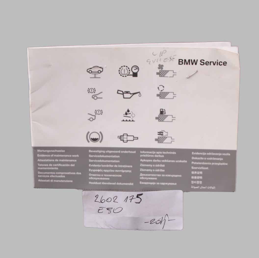 BMW 1 3 5 X3 Series E60 E61 E81 E83 E87 E90 E91 LCI Service Booklet 2602175