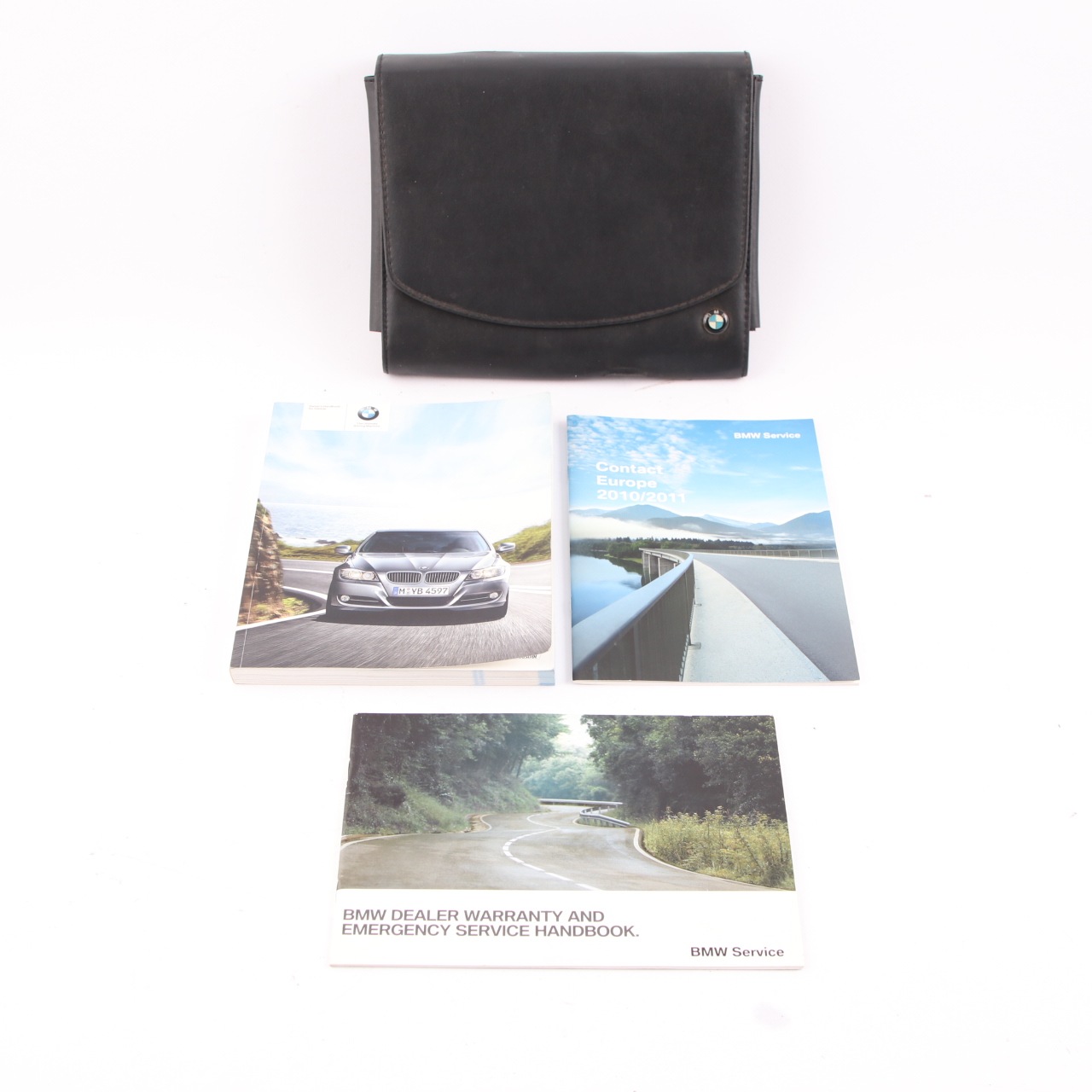 BMW E90 LCI Owner's Handbook E91 Instruction Manual Book Pouch Case Wallet Set